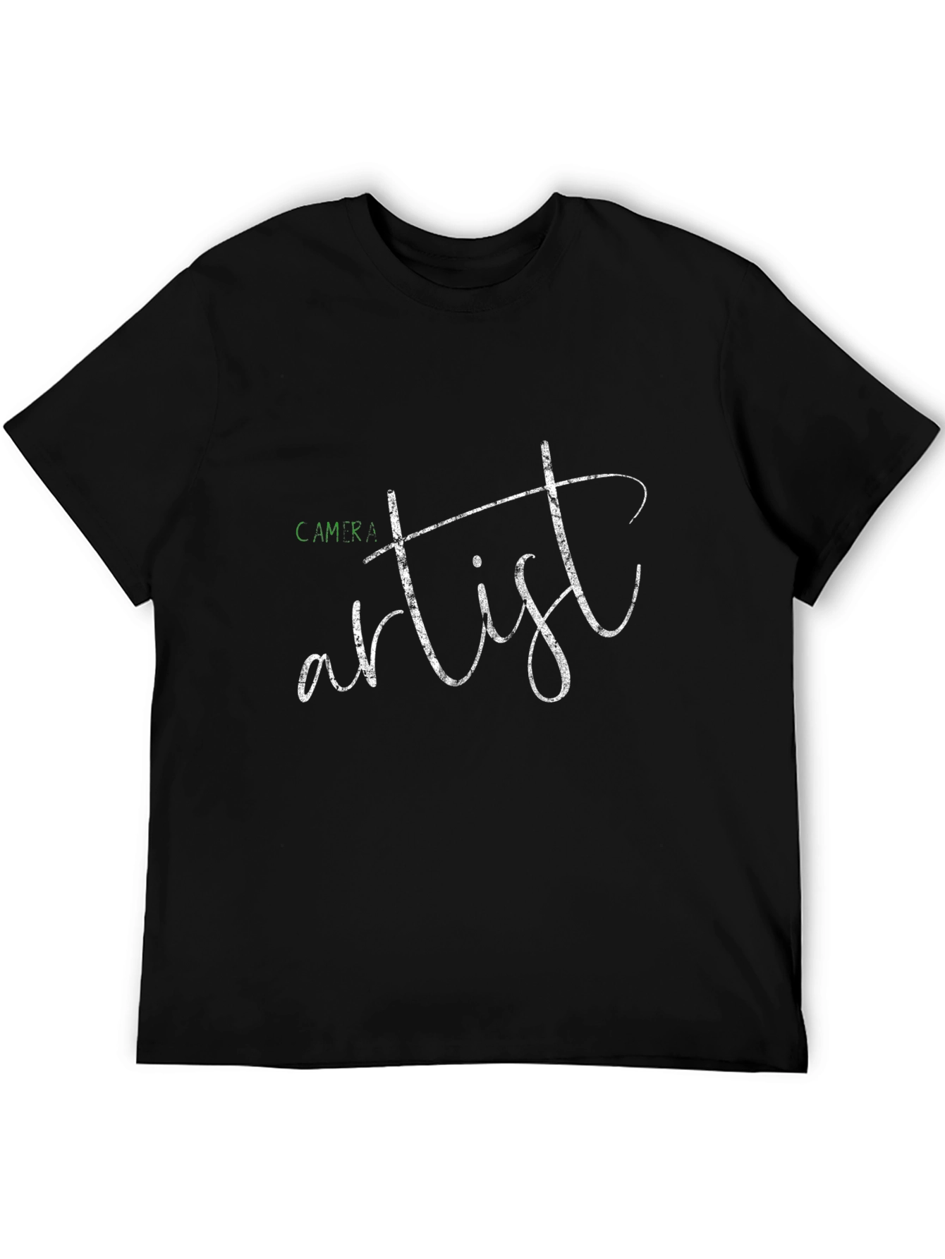 Camera Artist Graphic T-Shirt - Black