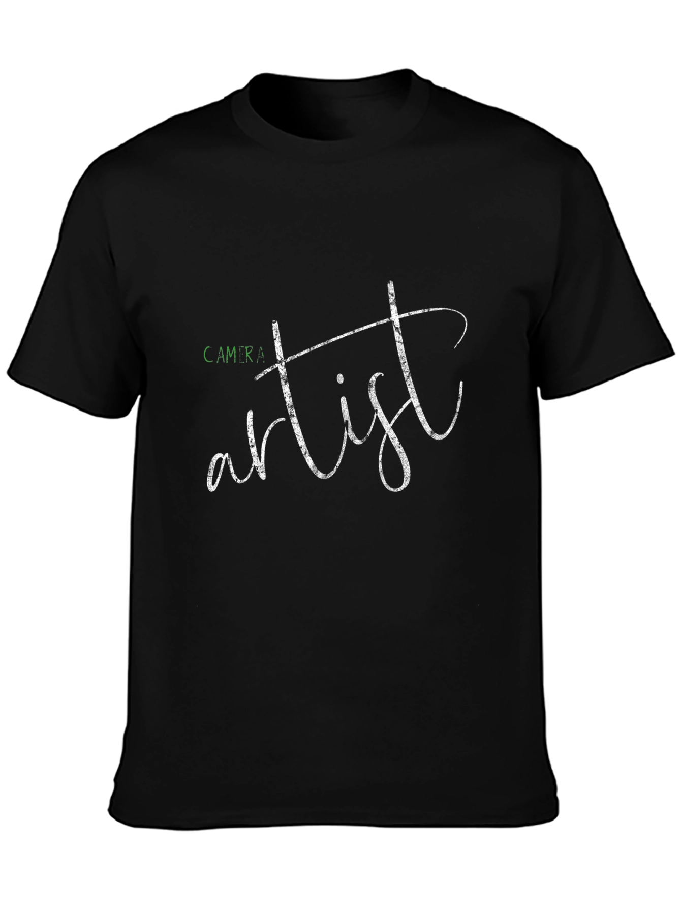 Camera Artist Graphic T-Shirt - Black