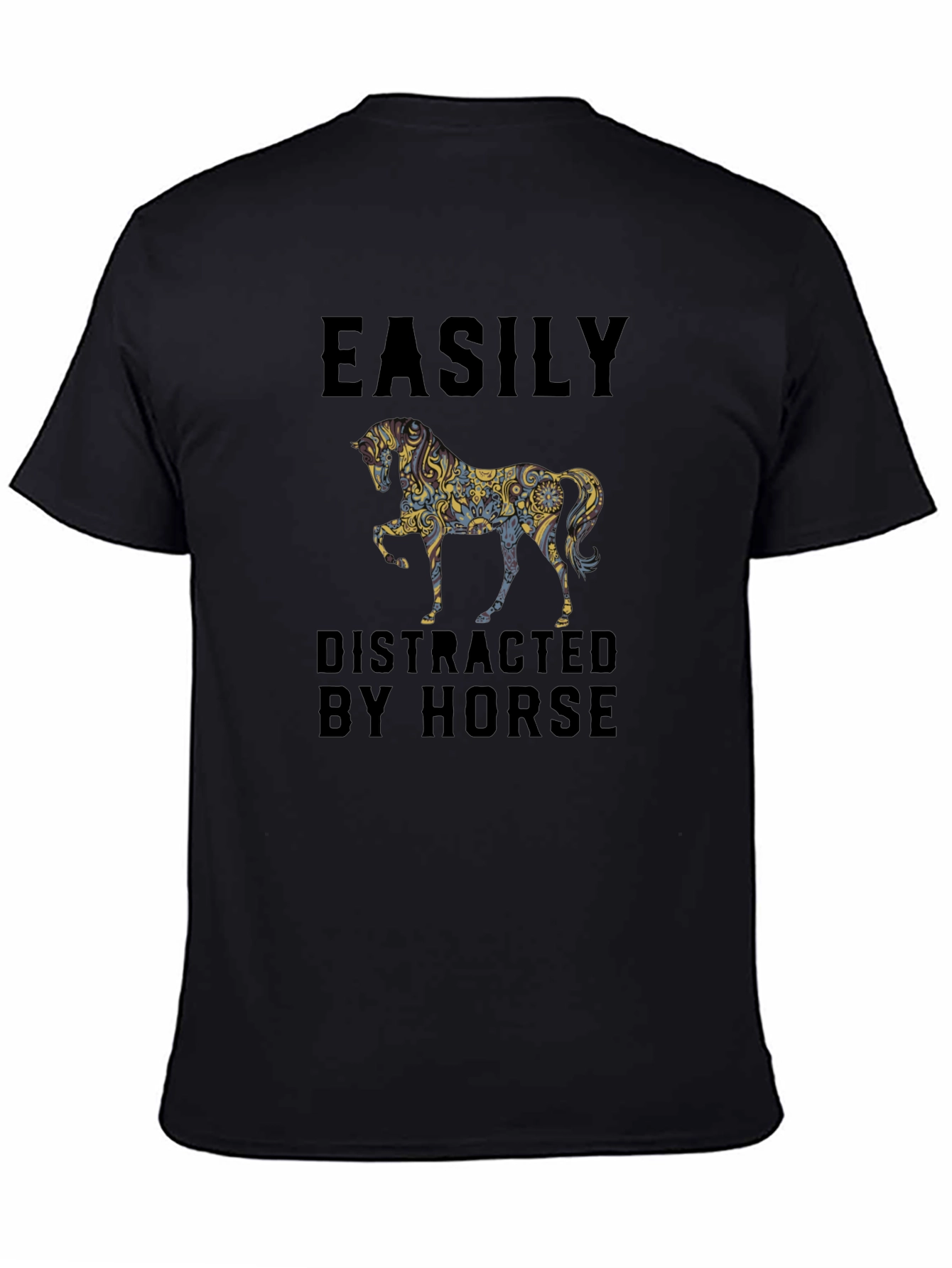 Easily Distracted By Horse Graphic Tee