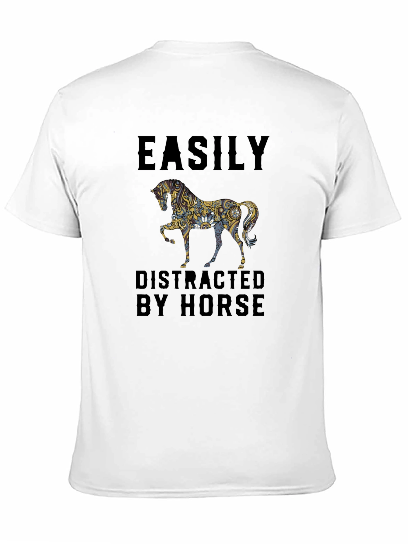 Easily Distracted By Horse Graphic Tee