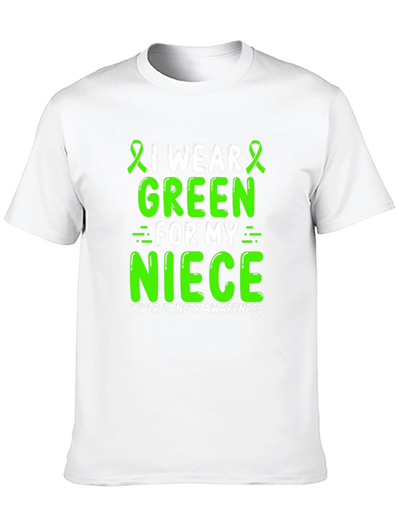 Green Ribbon Liver Cancer Awareness T-Shirt