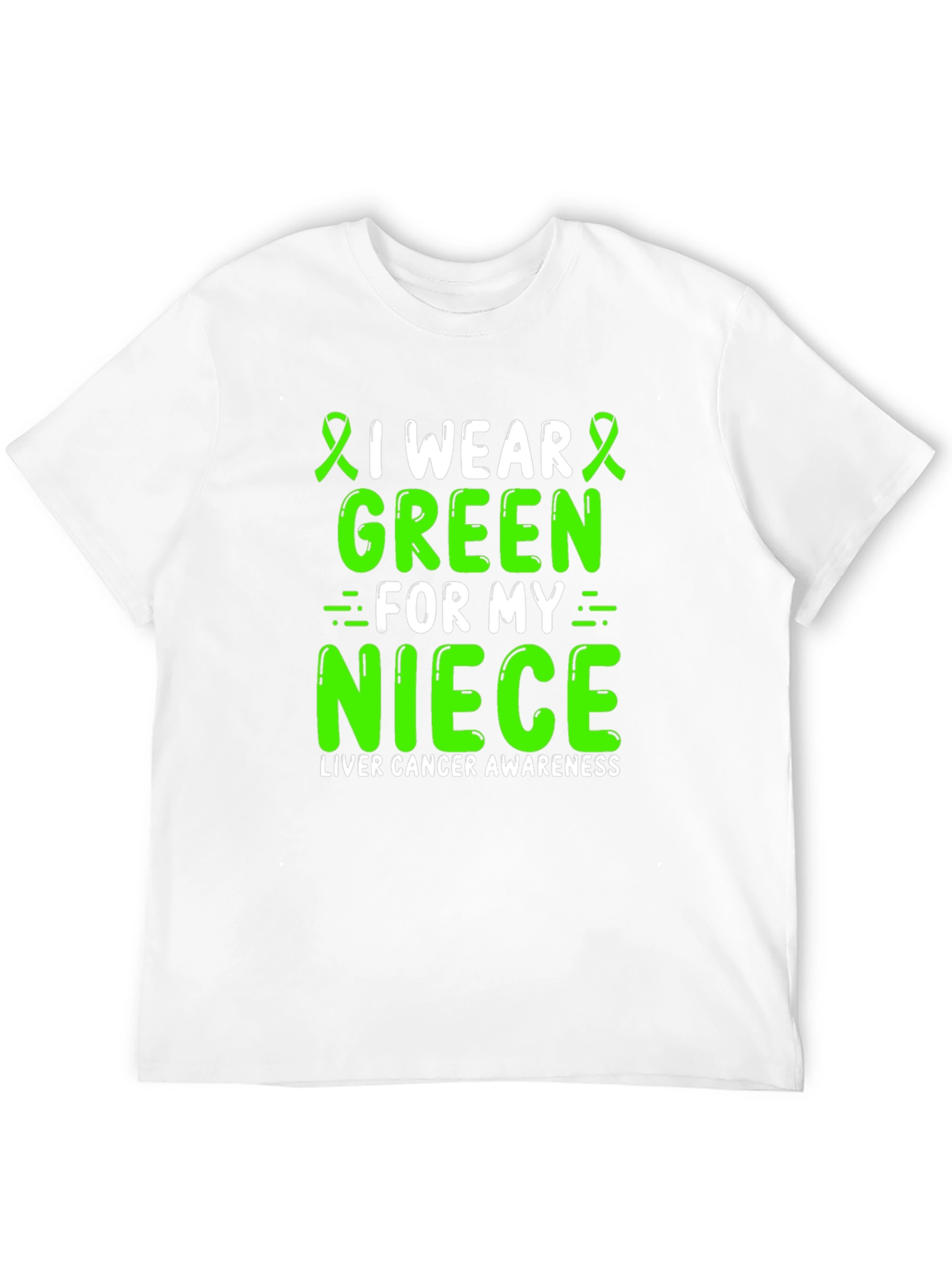 Green Ribbon Liver Cancer Awareness T-Shirt