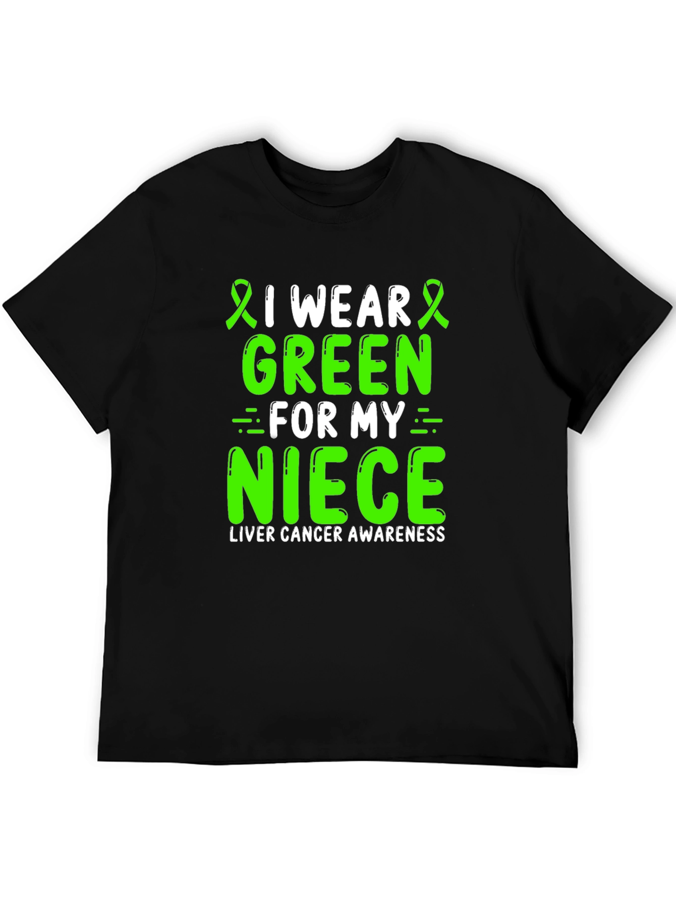 Green Ribbon Liver Cancer Awareness T-Shirt