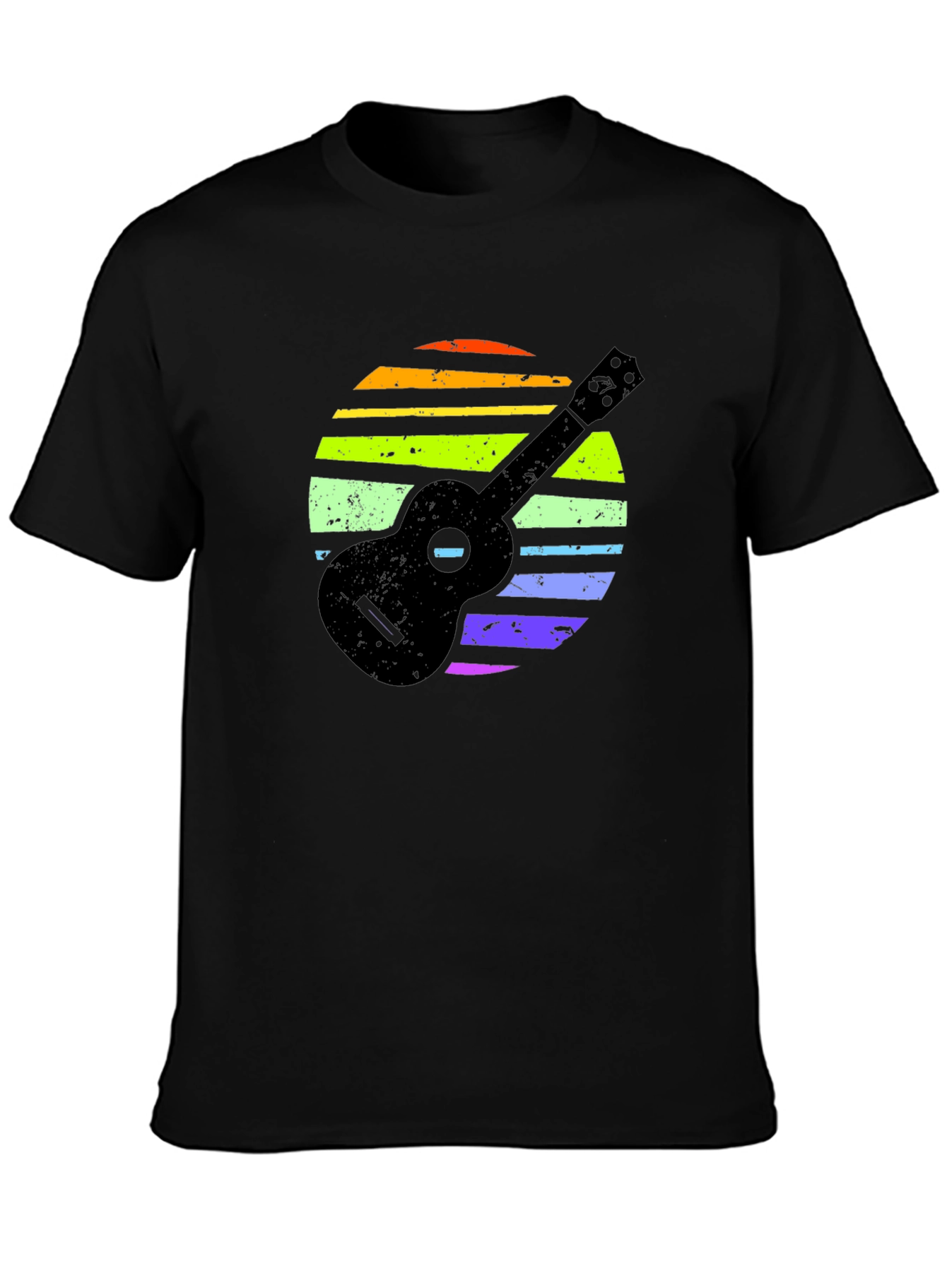 Ukulele Rainbow Sunset T-Shirt