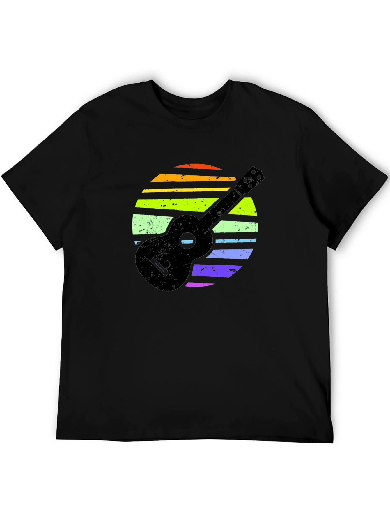 Ukulele Rainbow Sunset T-Shirt