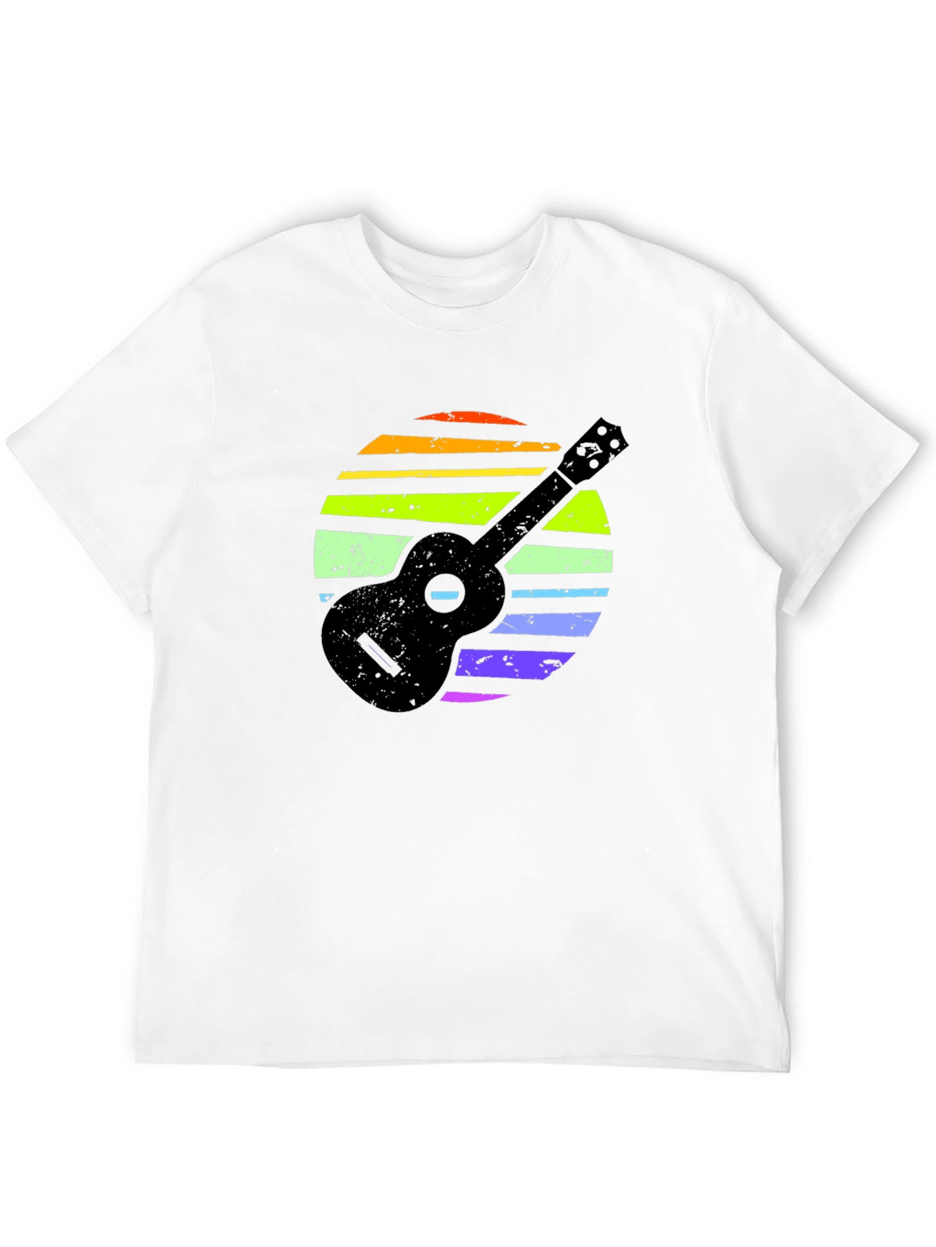Ukulele Rainbow Sunset T-Shirt