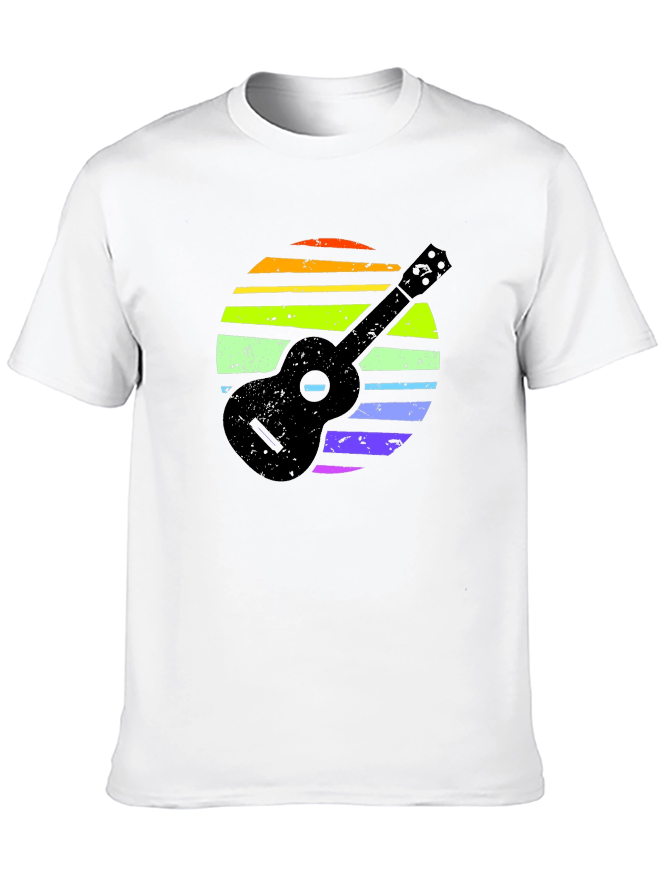 Ukulele Rainbow Sunset T-Shirt