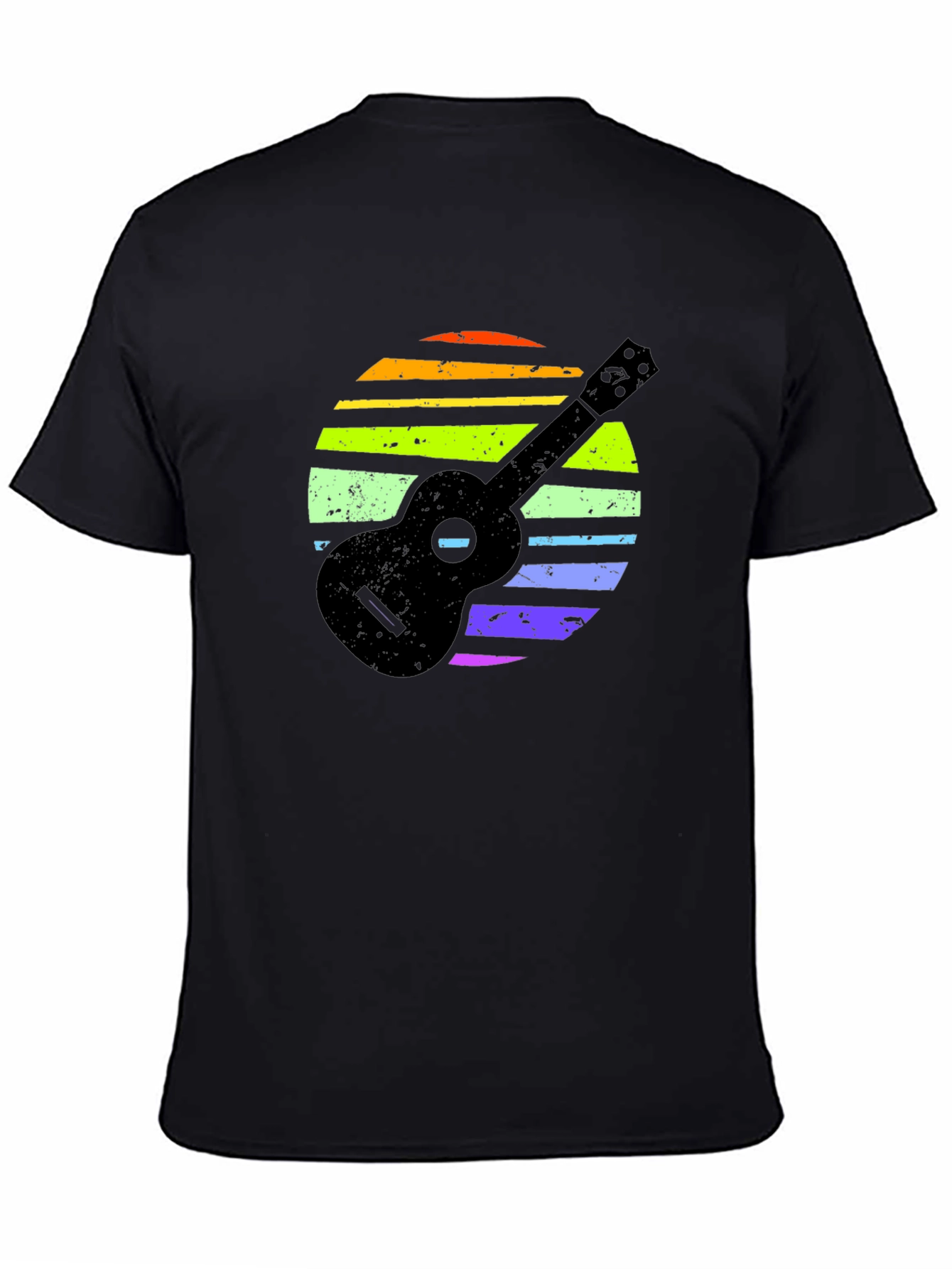 Ukulele Rainbow Sunset T-Shirt