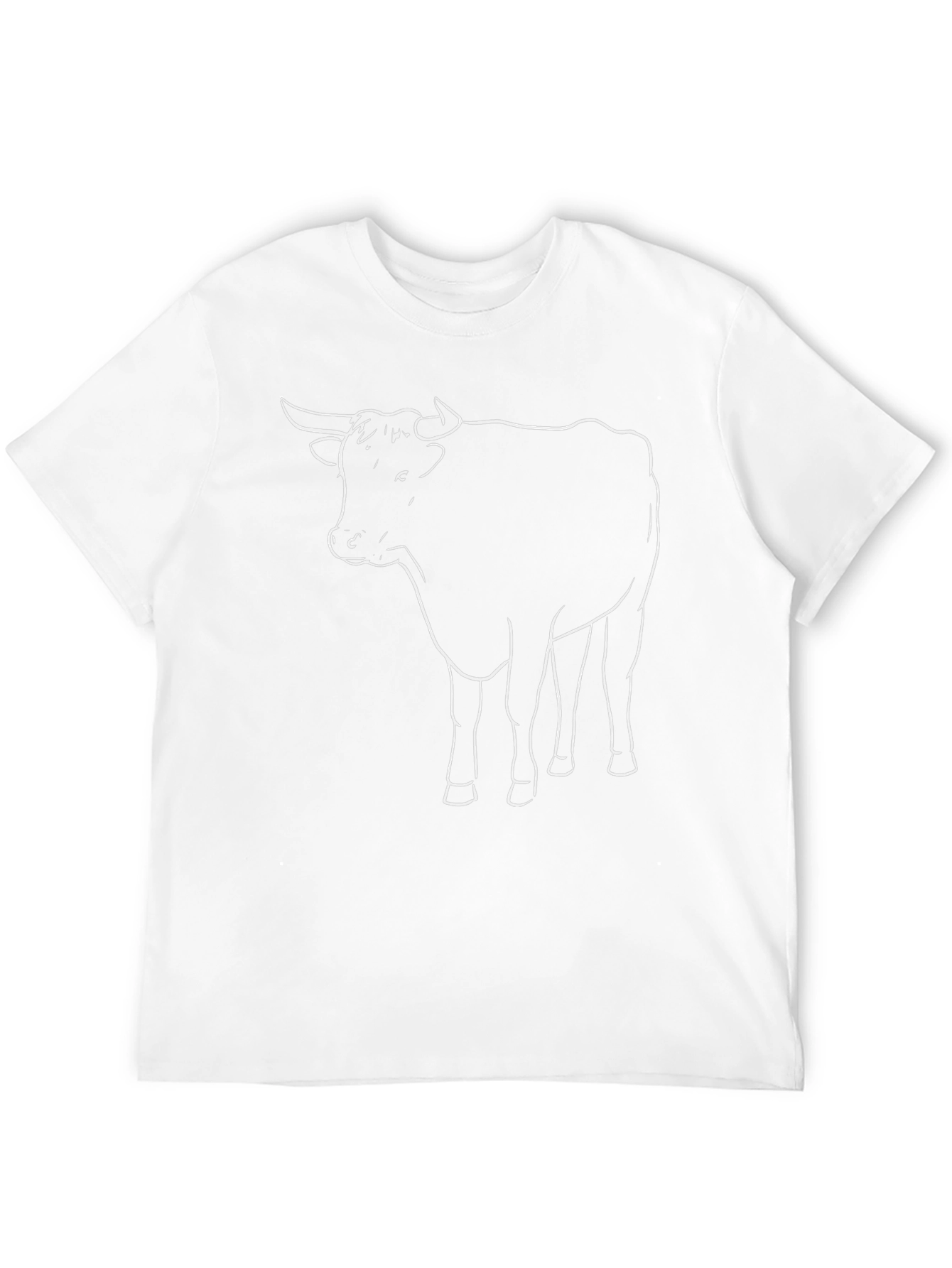 Black Bull Outline Graphic Tee