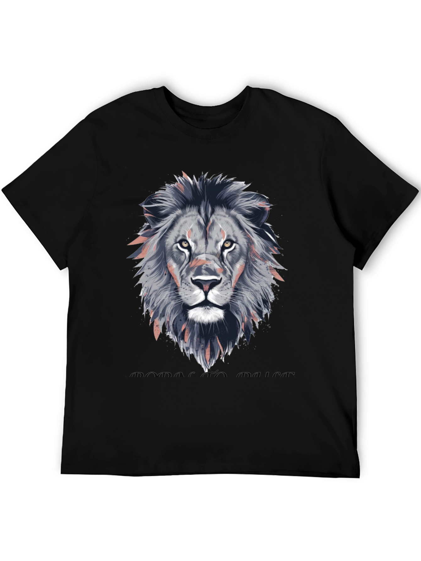 Lion Head Graphic T-Shirt - Stylish Animal Print Tee