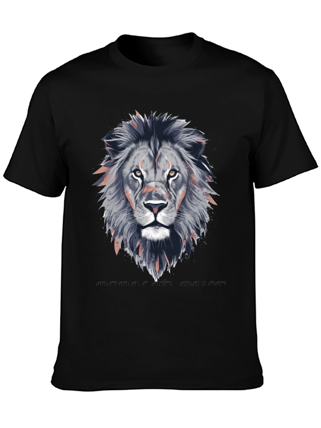 Lion Head Graphic T-Shirt - Stylish Animal Print Tee