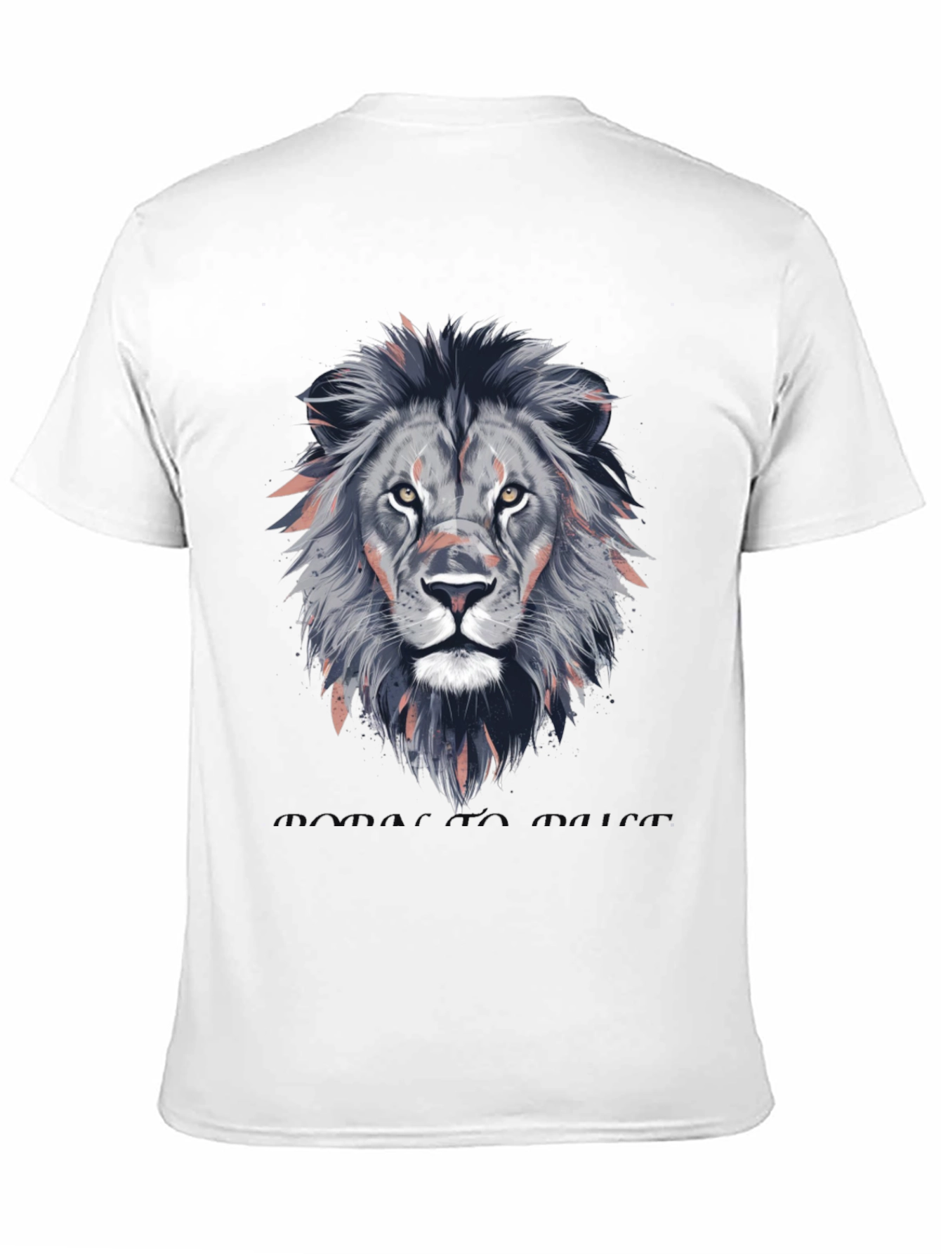 Lion Head Graphic T-Shirt - Stylish Animal Print Tee
