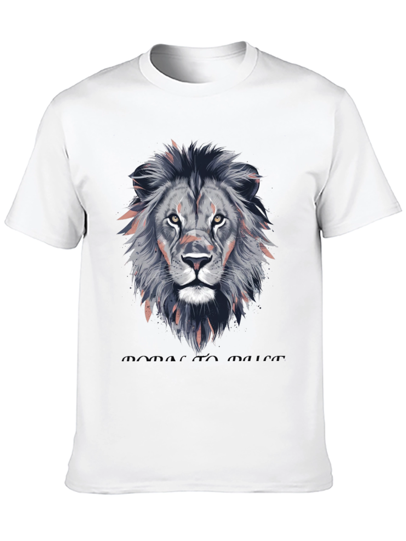 Lion Head Graphic T-Shirt - Stylish Animal Print Tee