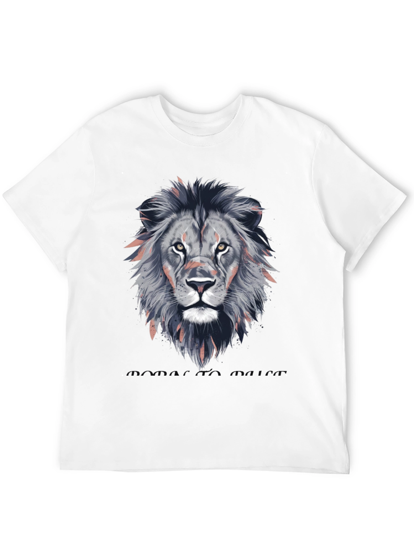 Lion Head Graphic T-Shirt - Stylish Animal Print Tee
