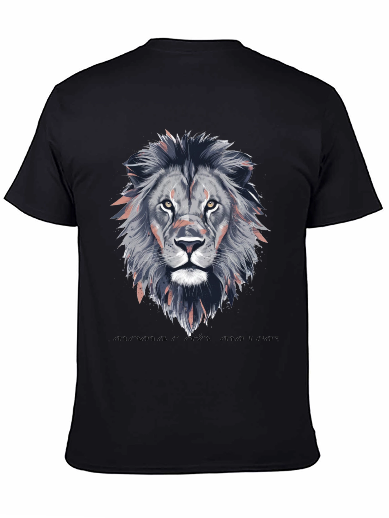 Lion Head Graphic T-Shirt - Stylish Animal Print Tee