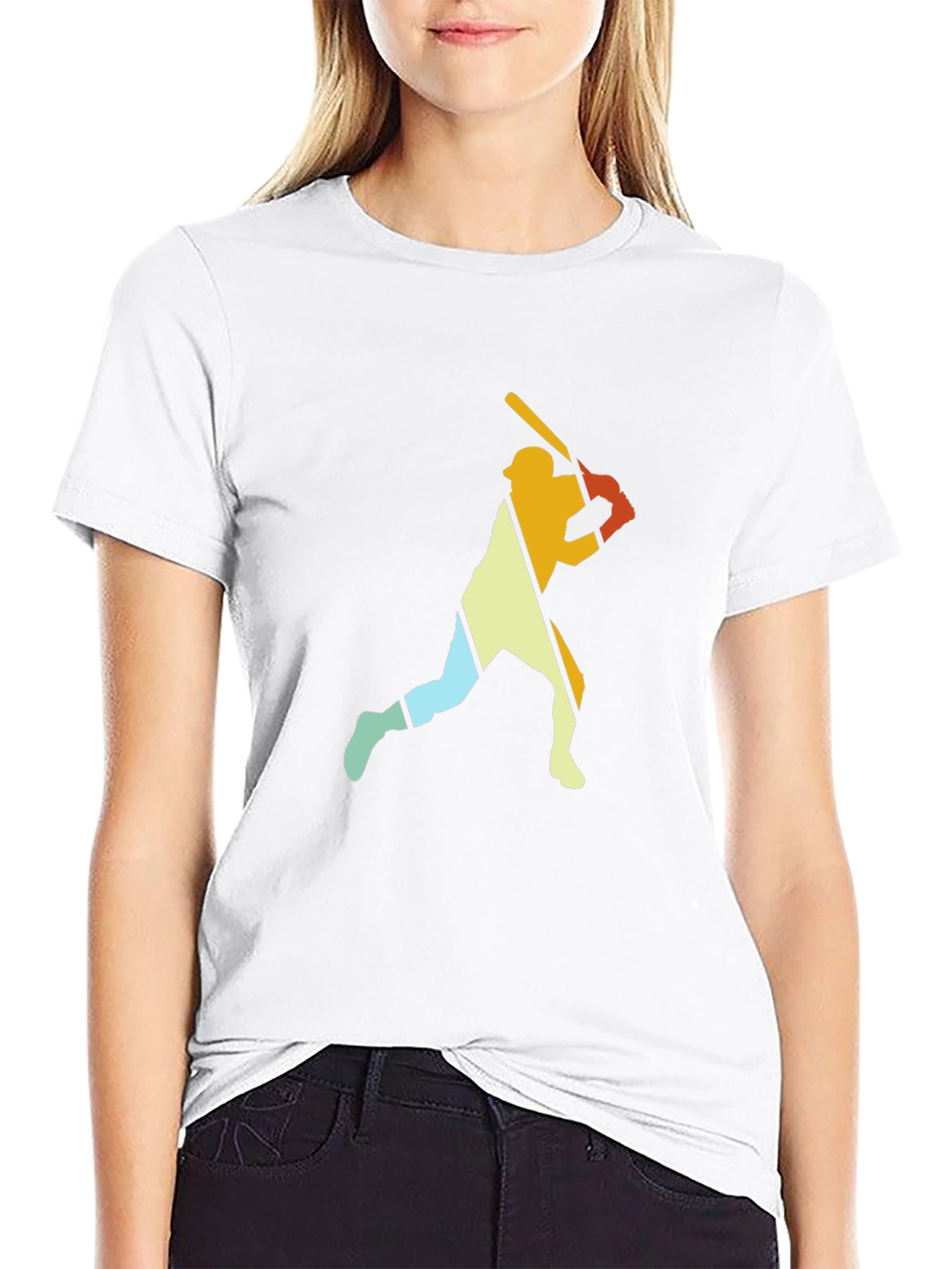 Retro Baseball Player Graphic Tee