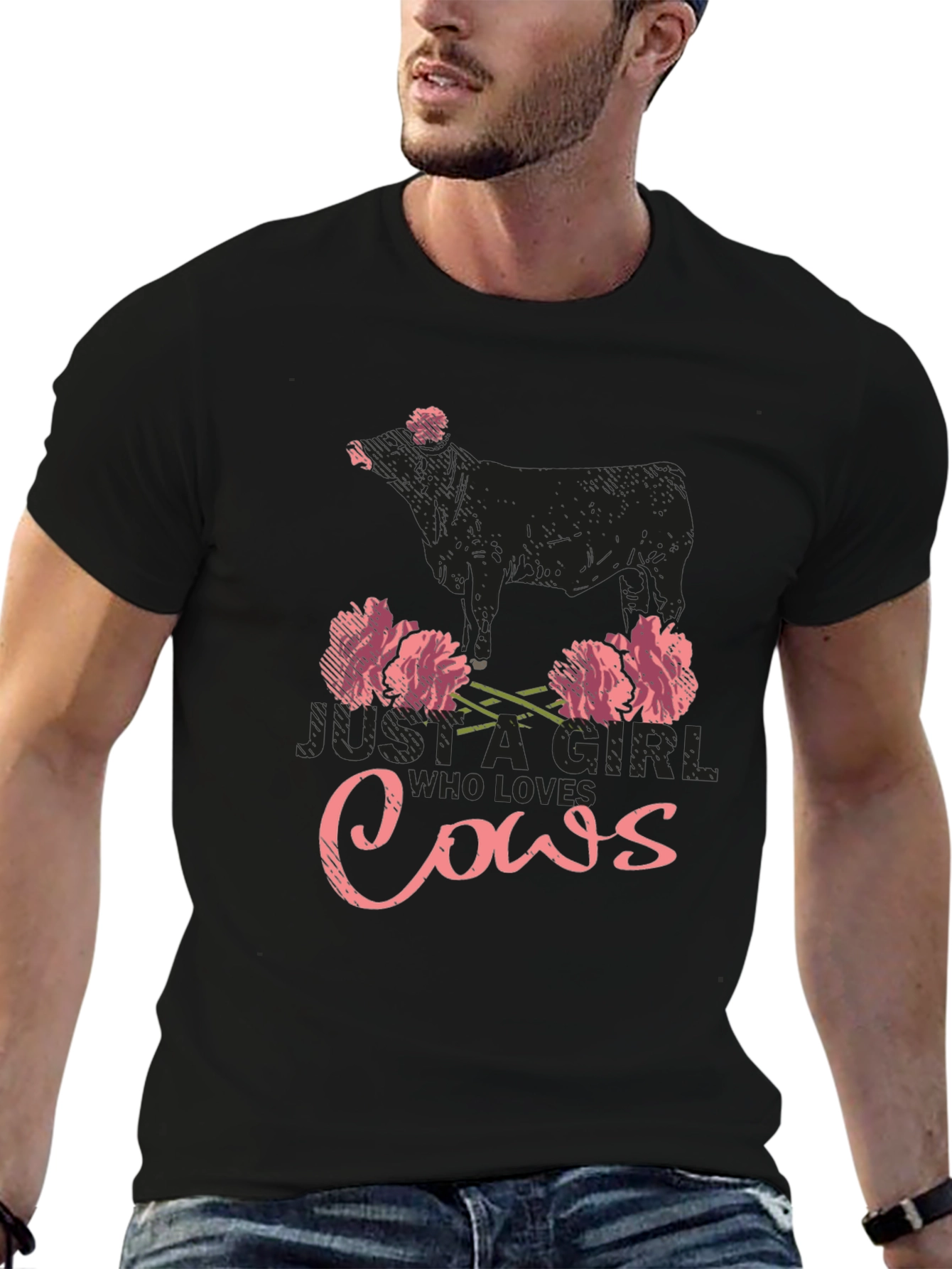 Just A Girl Who Loves Cows T-Shirt