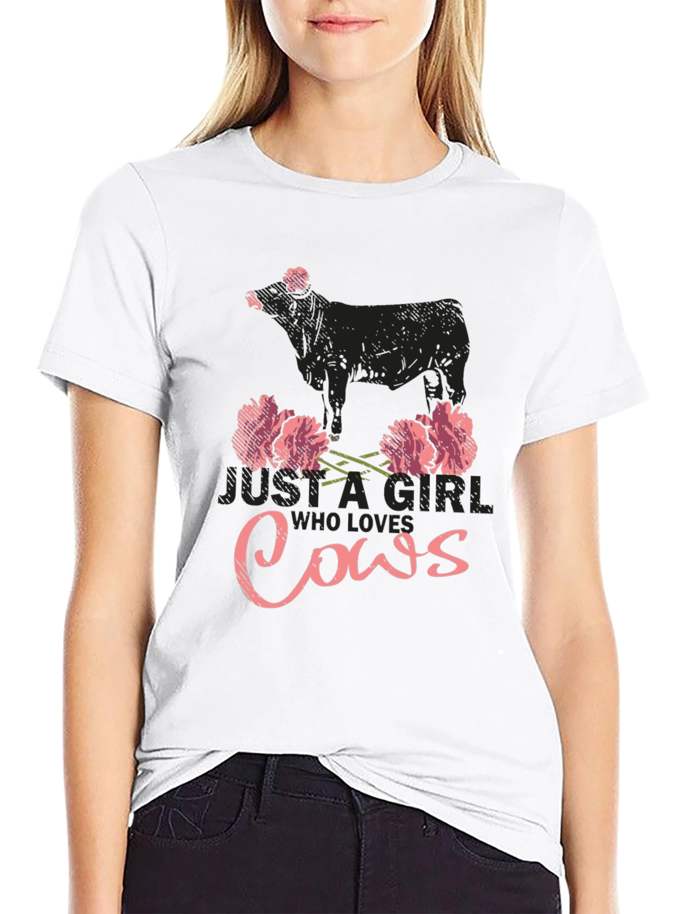 Just A Girl Who Loves Cows T-Shirt