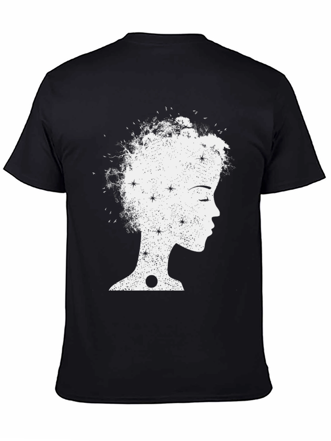 Celestial Woman Graphic Tee - Black