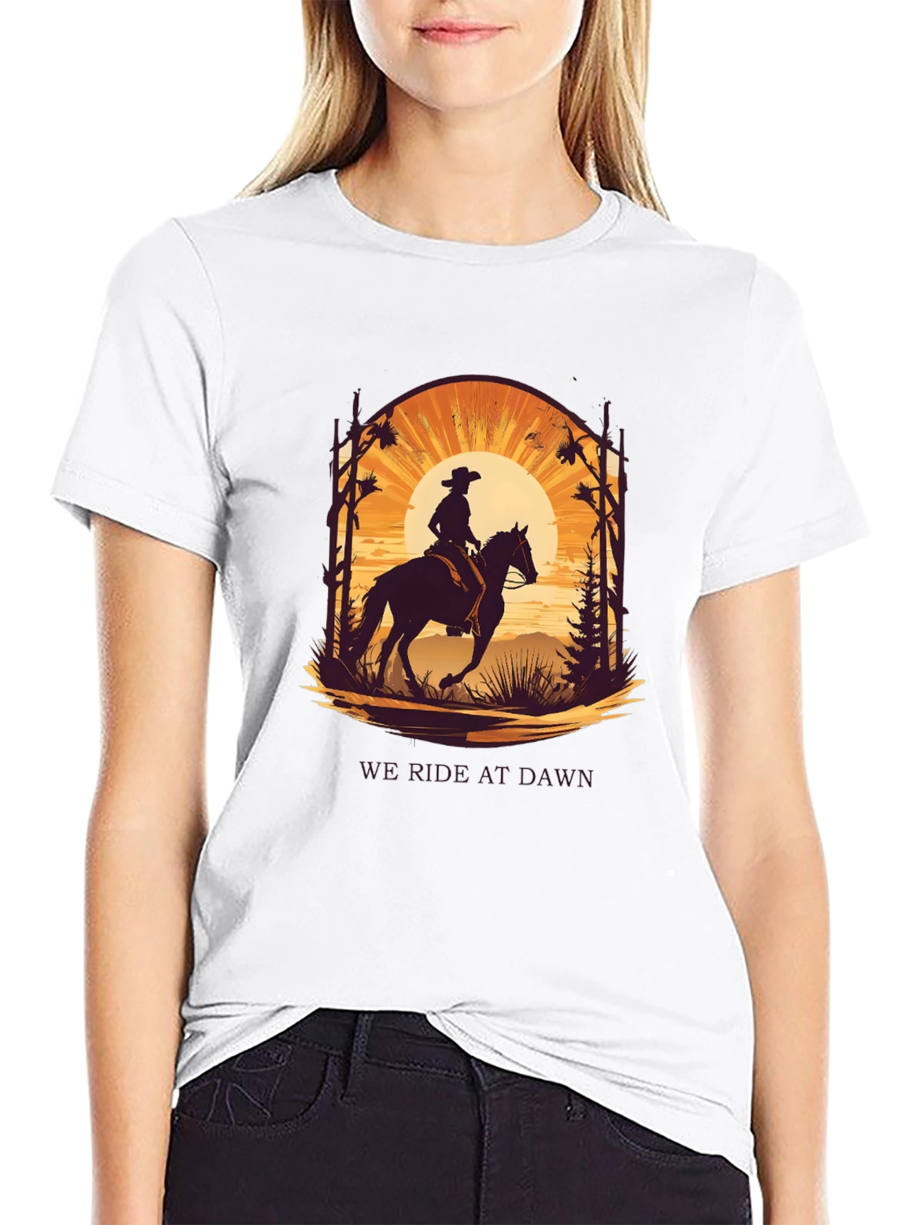 Ride at Dawn Graphic Tee