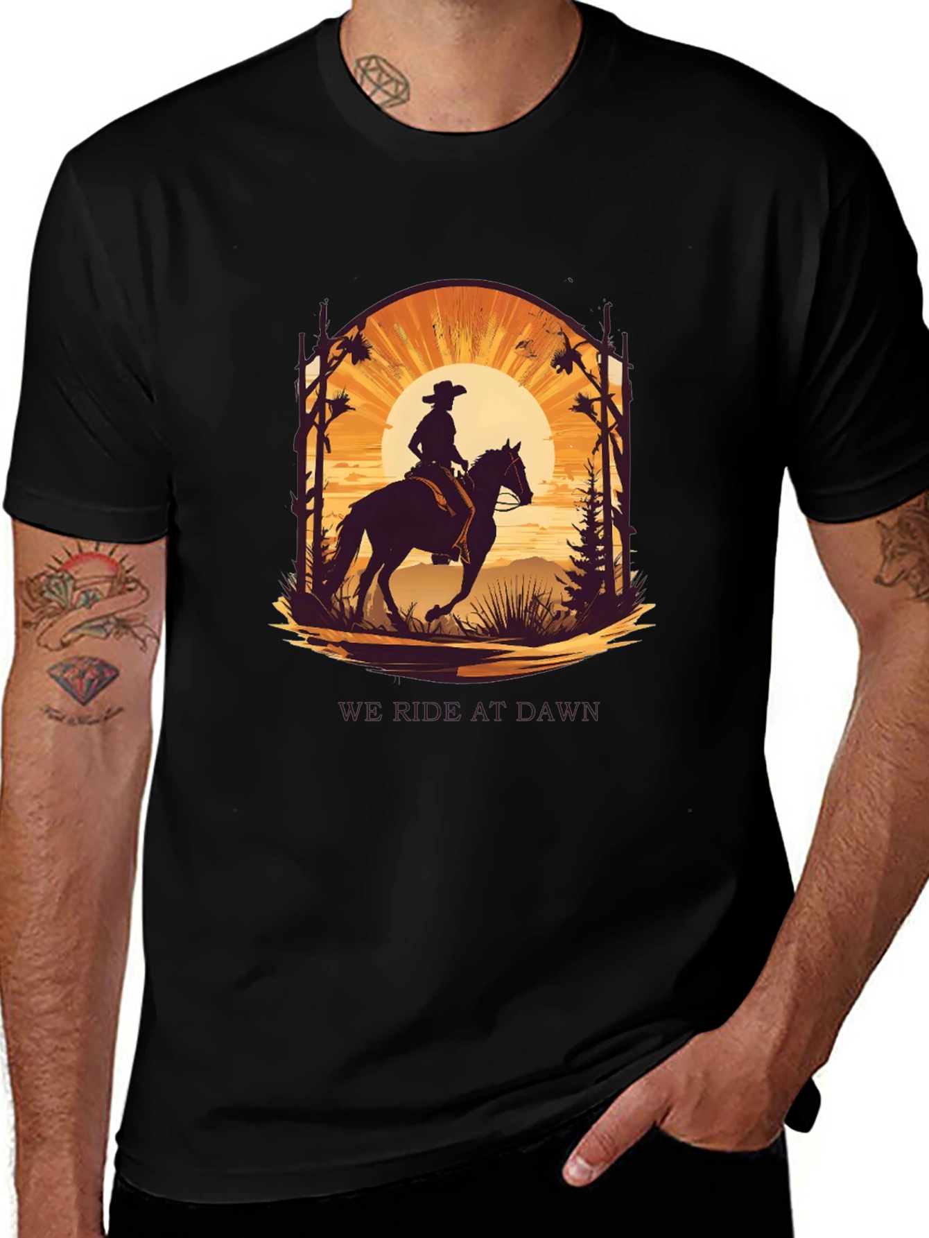 Ride at Dawn Graphic Tee