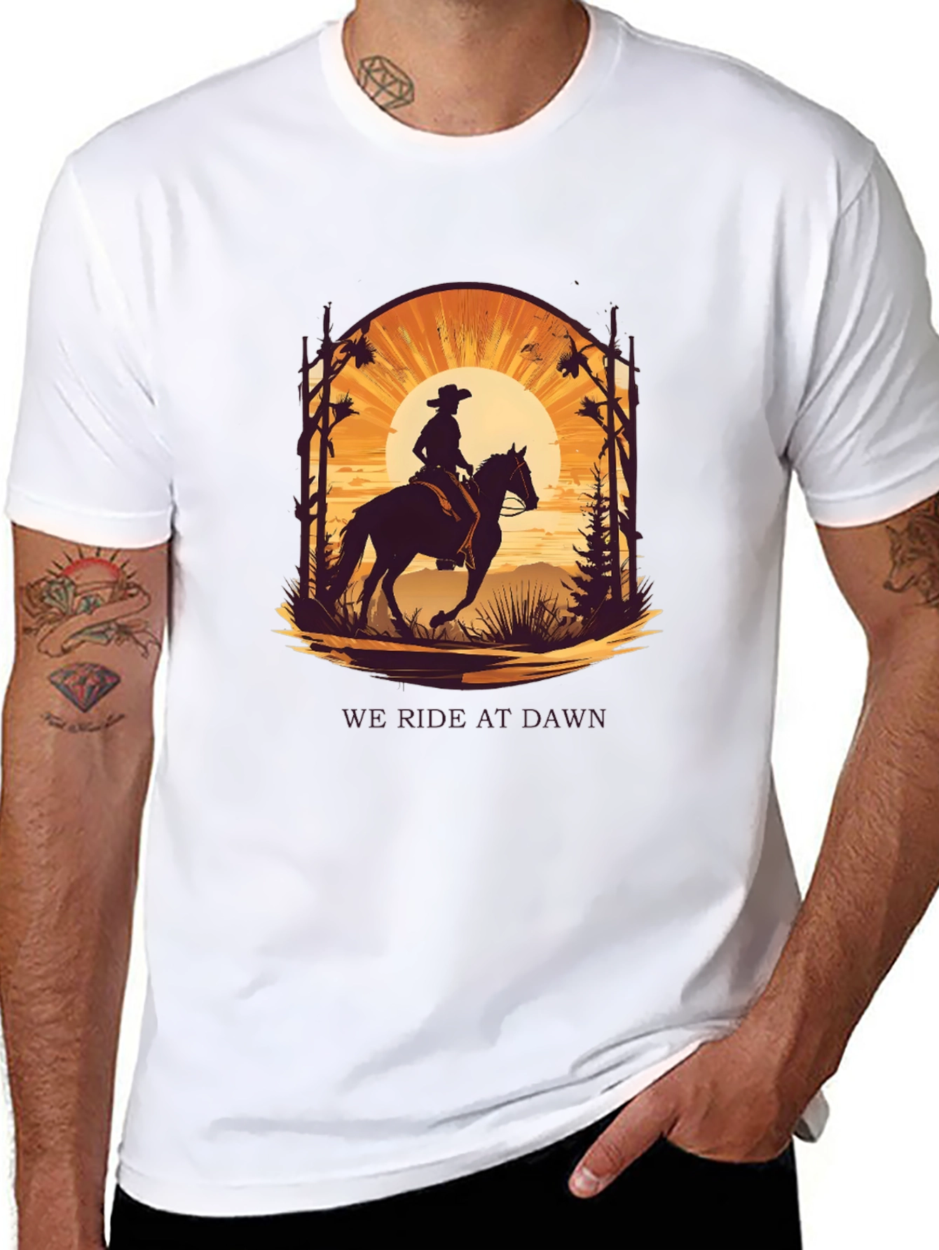 Ride at Dawn Graphic Tee