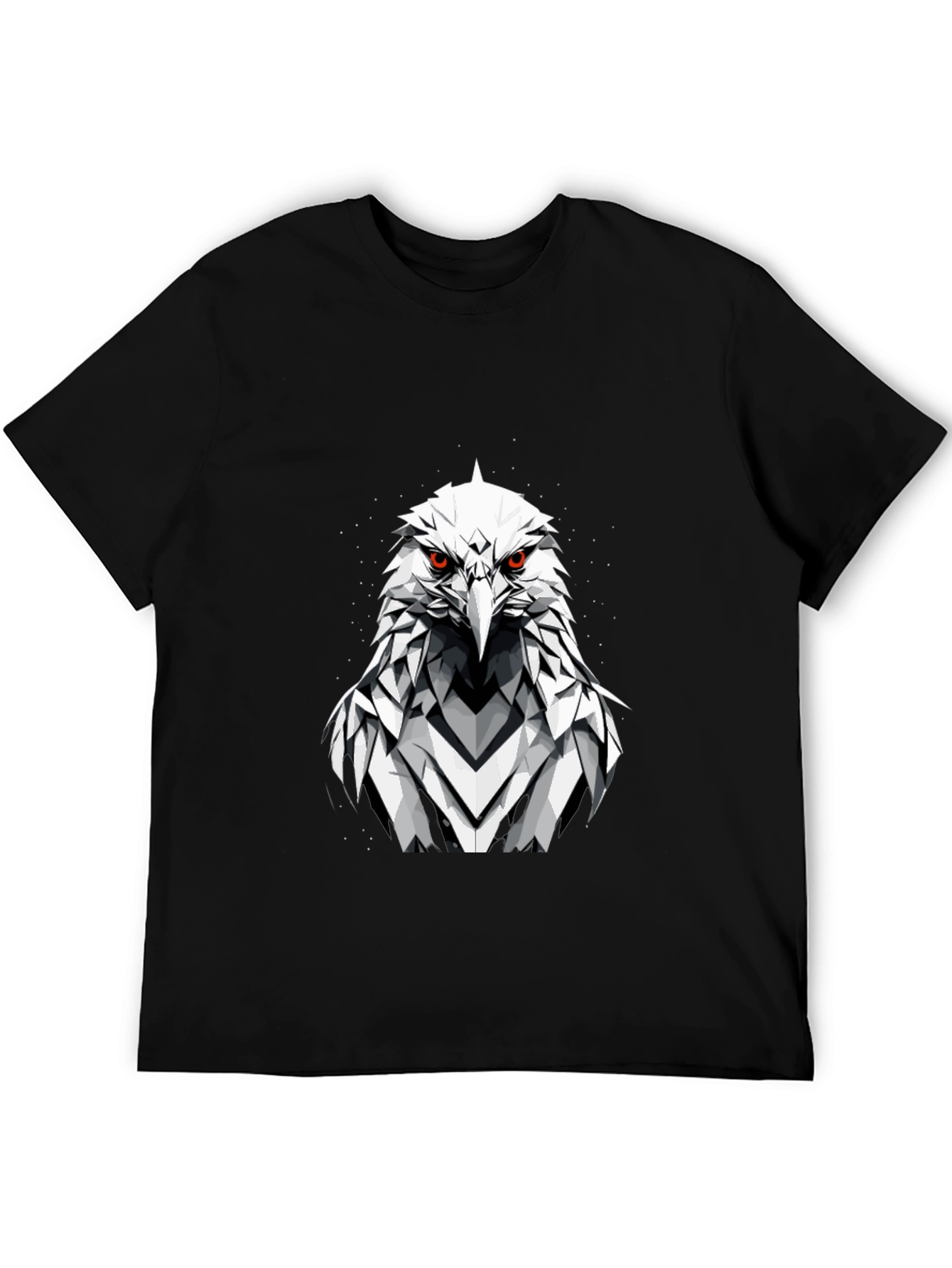Eagle Graphic Tee - Fierce Geometric Bird Design