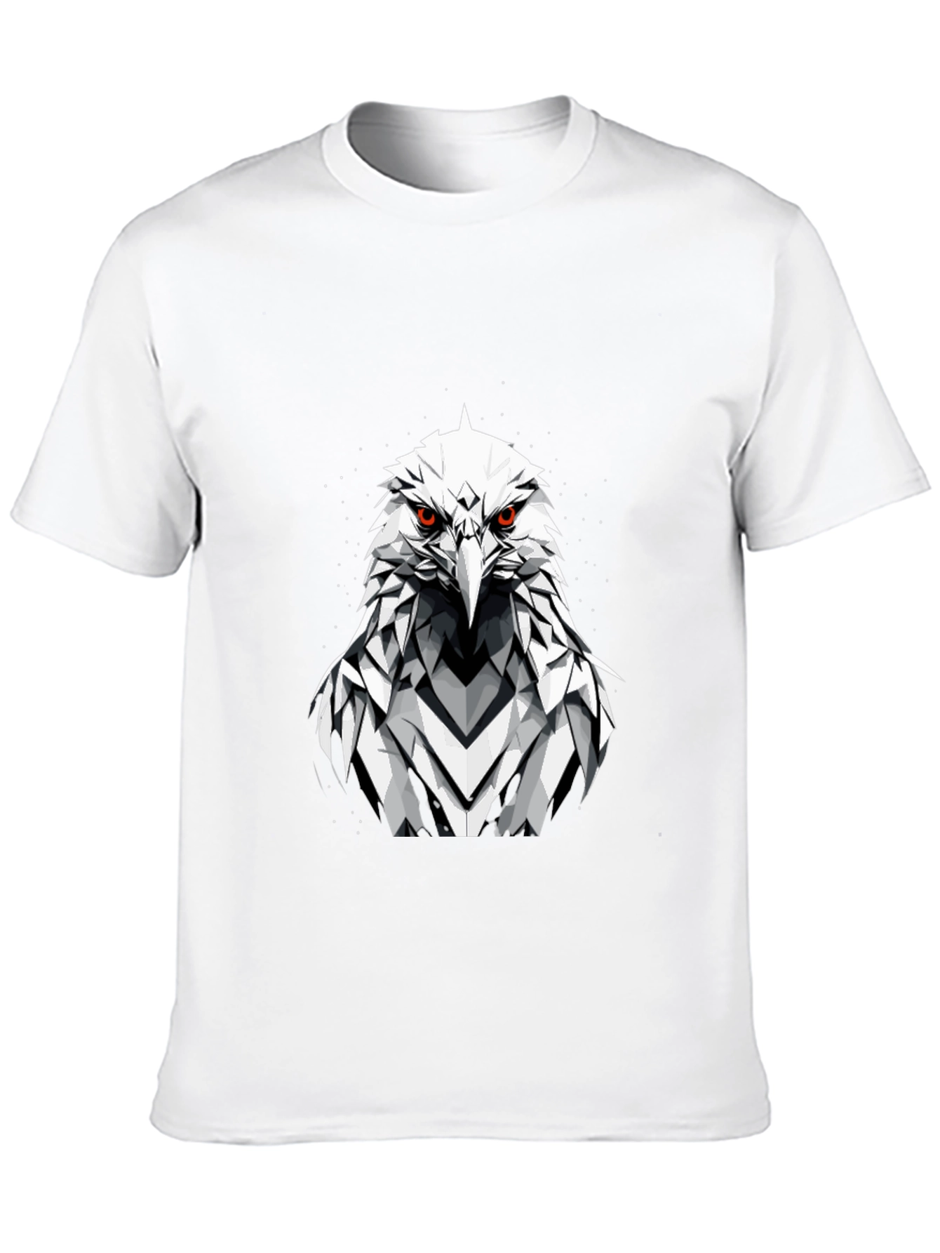 Eagle Graphic Tee - Fierce Geometric Bird Design