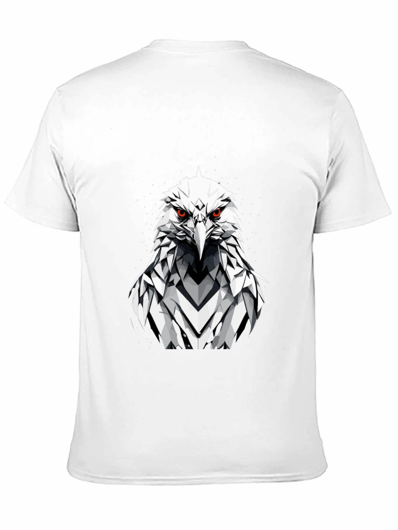 Eagle Graphic Tee - Fierce Geometric Bird Design