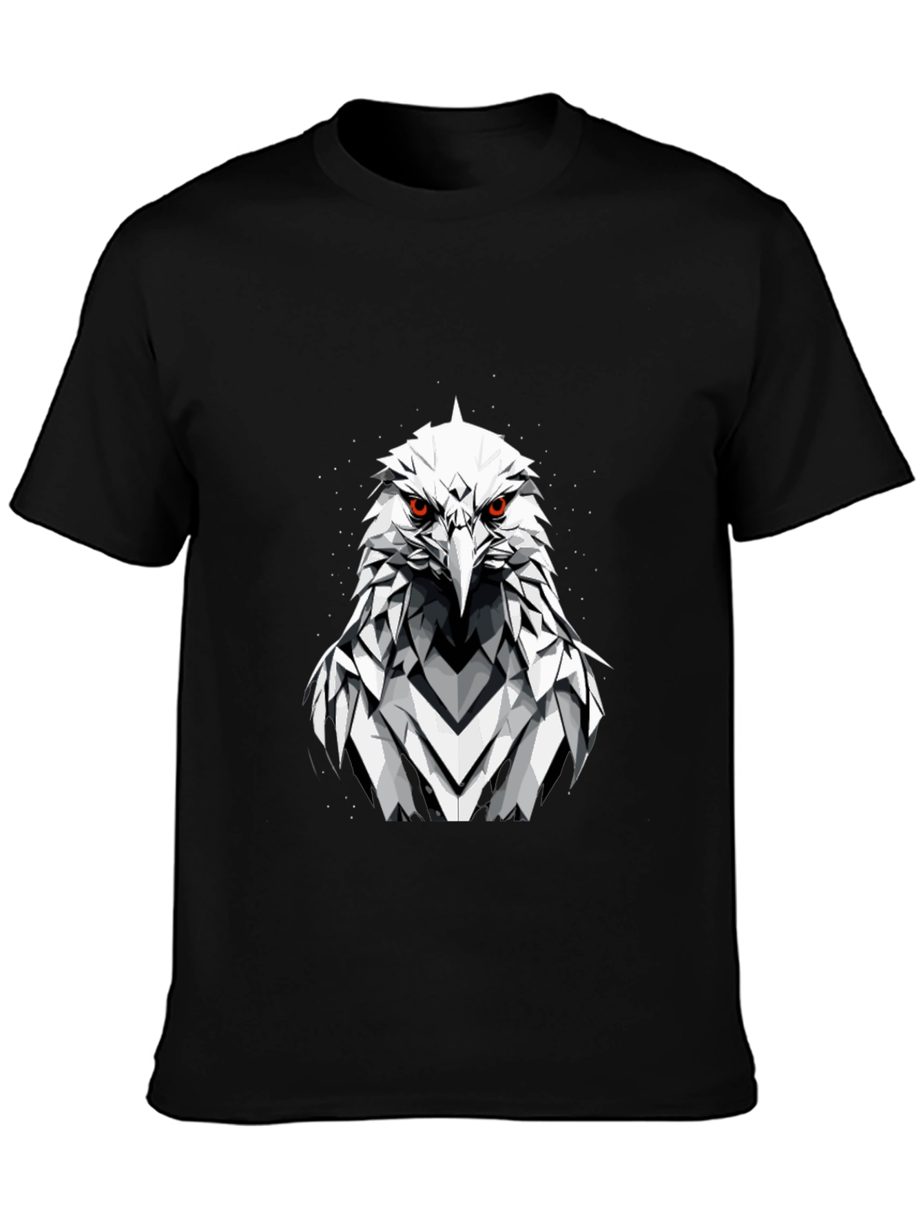 Eagle Graphic Tee - Fierce Geometric Bird Design
