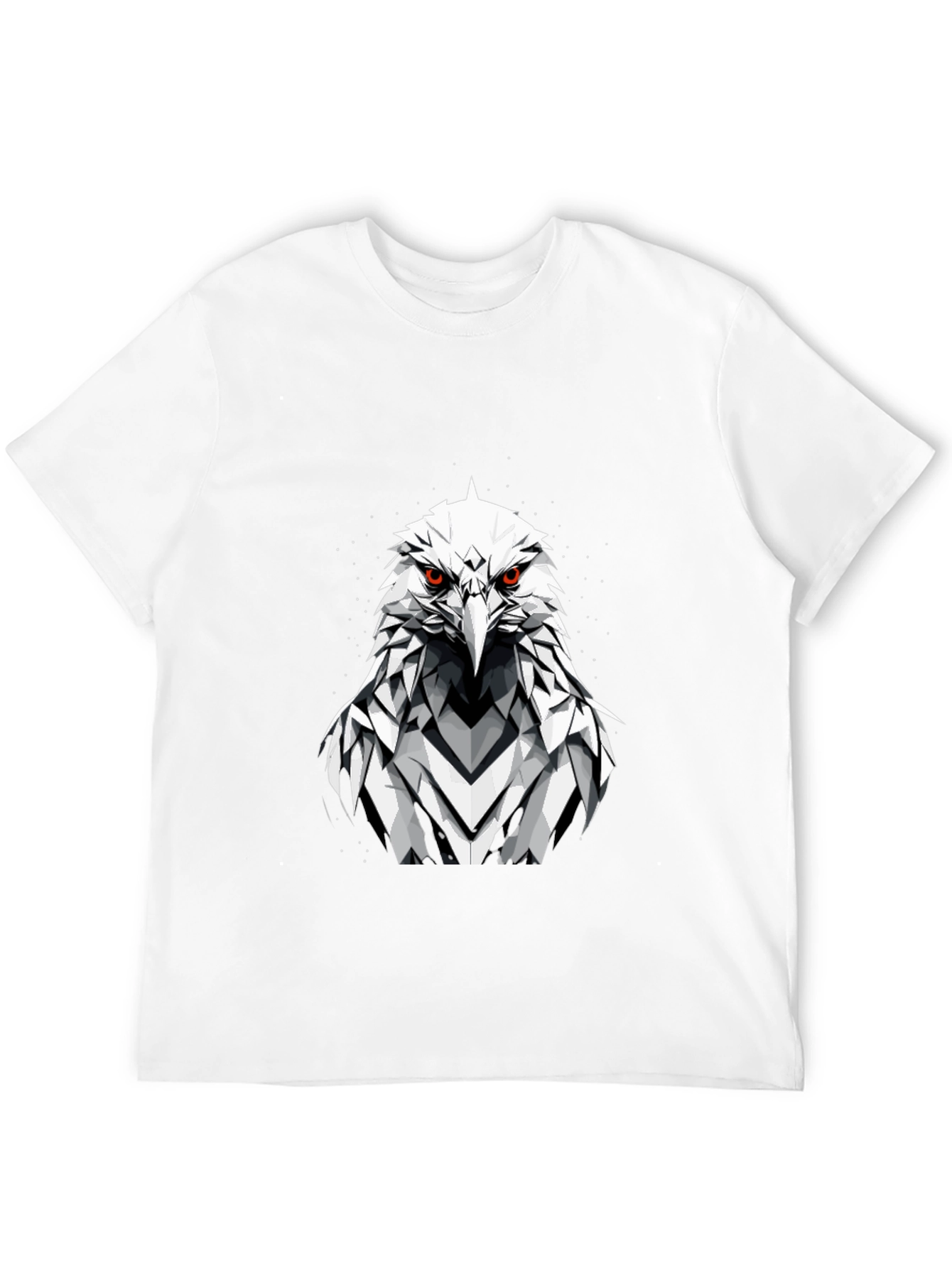 Eagle Graphic Tee - Fierce Geometric Bird Design