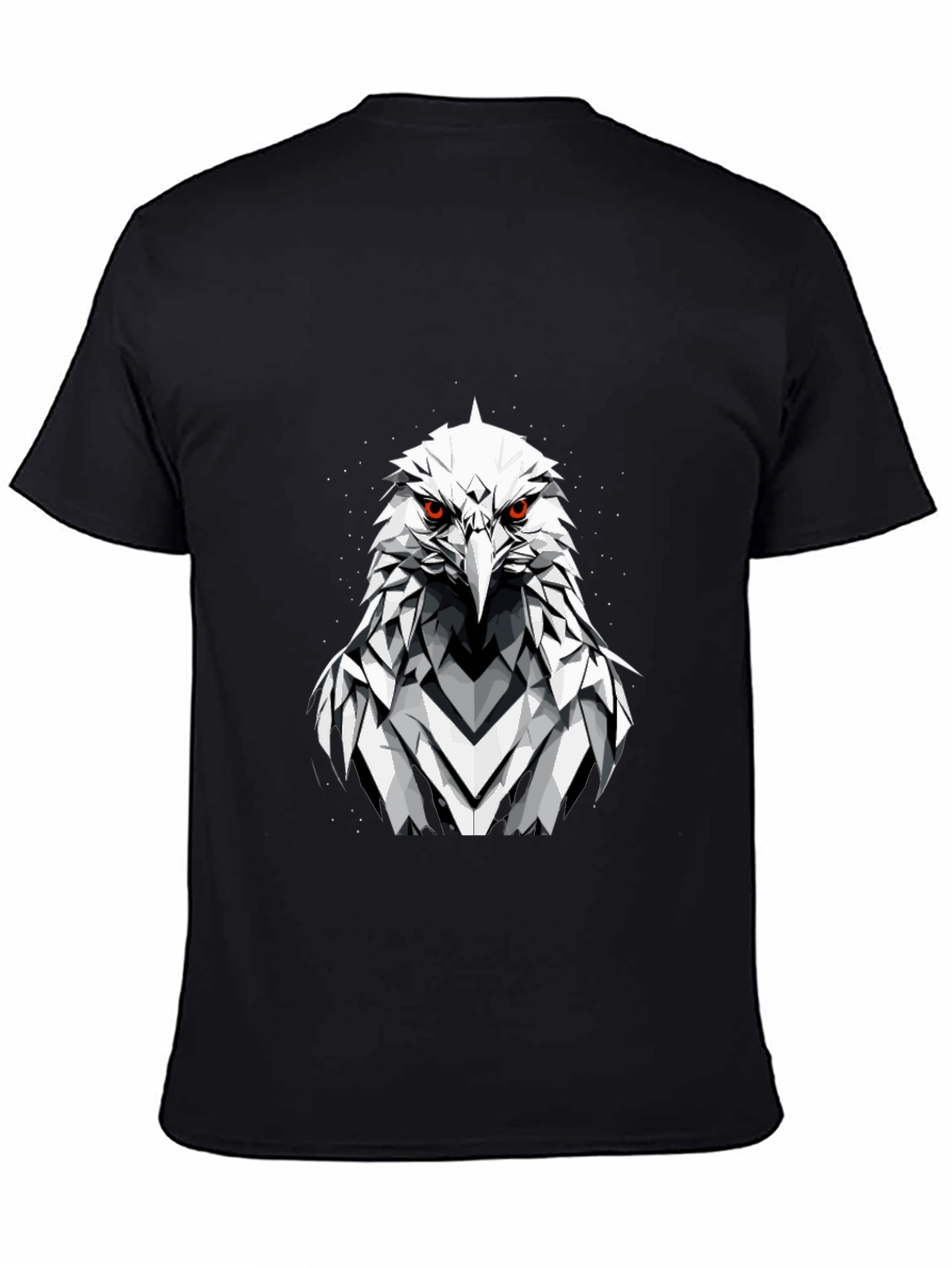 Eagle Graphic Tee - Fierce Geometric Bird Design