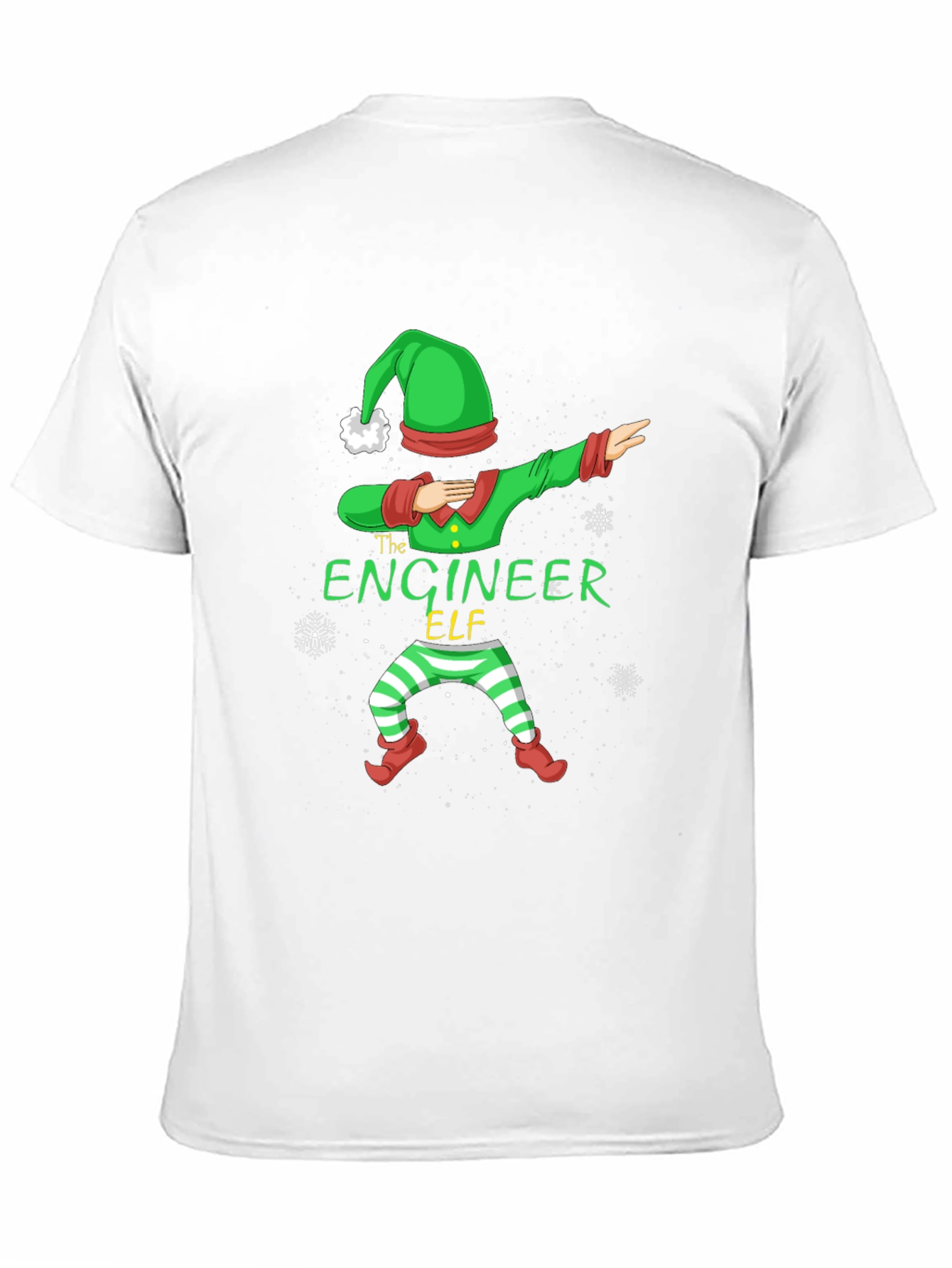 Engineer Elf Dabbing T-Shirt - Christmas Holiday Tee