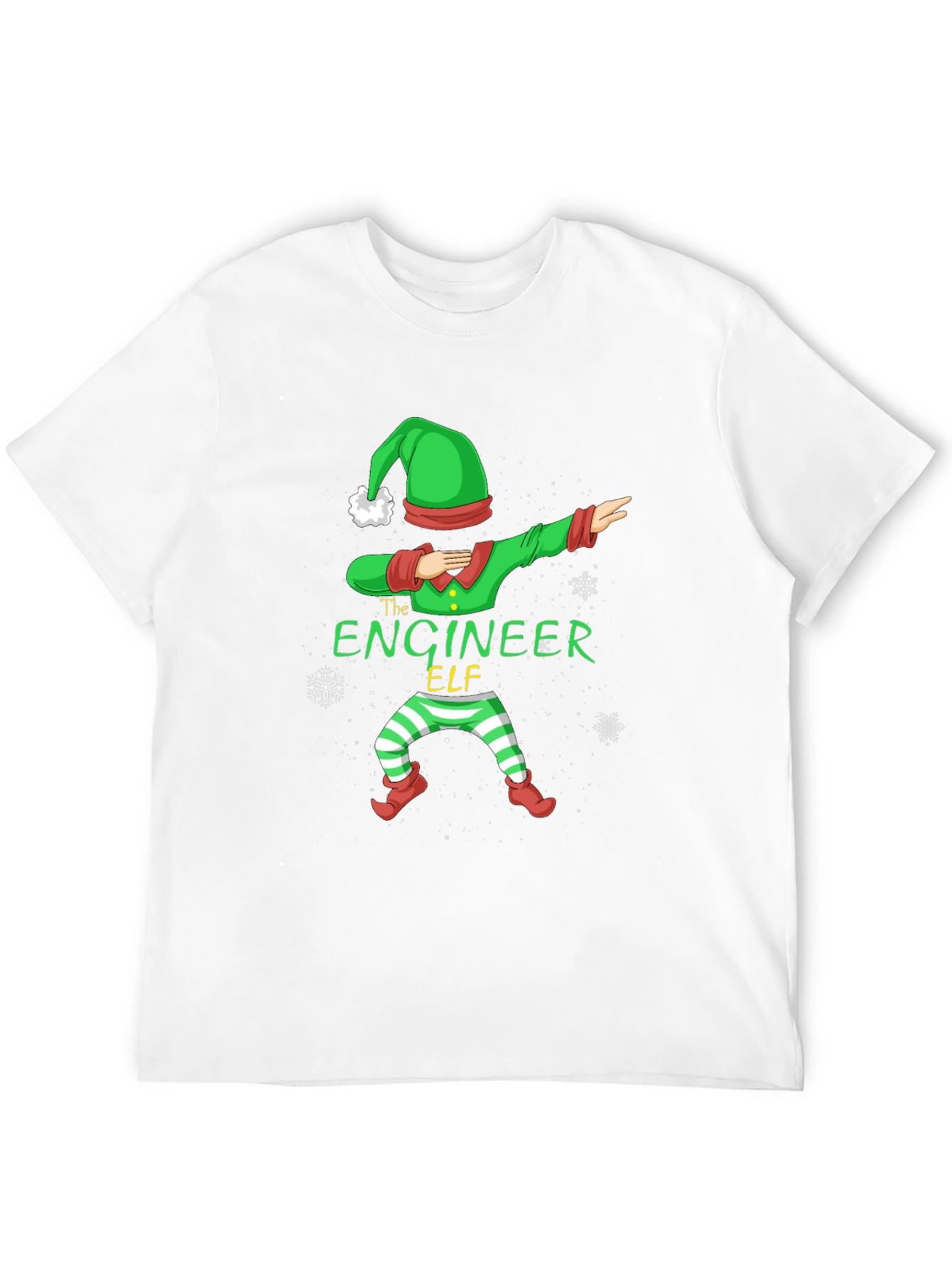 Engineer Elf Dabbing T-Shirt - Christmas Holiday Tee