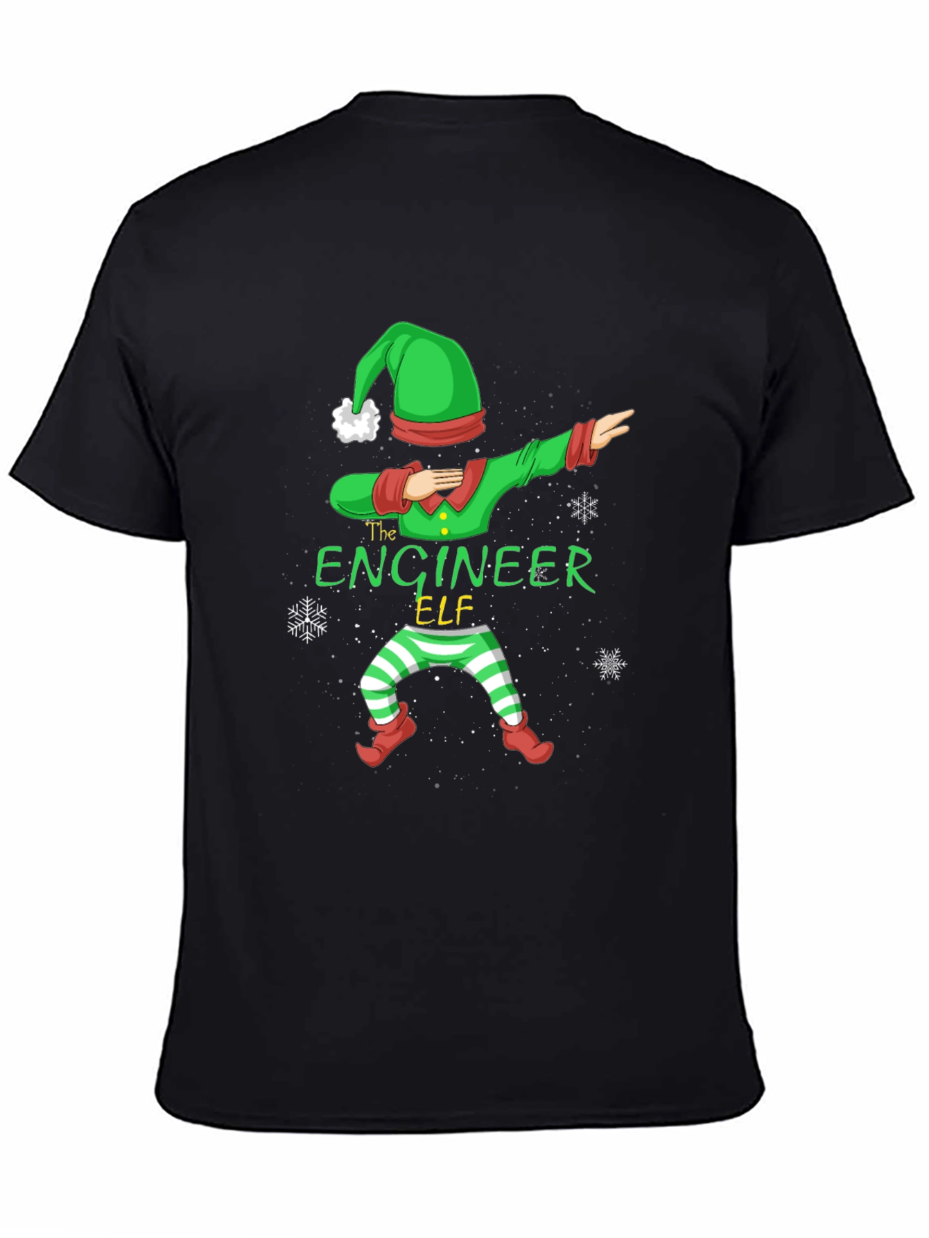 Engineer Elf Dabbing T-Shirt - Christmas Holiday Tee