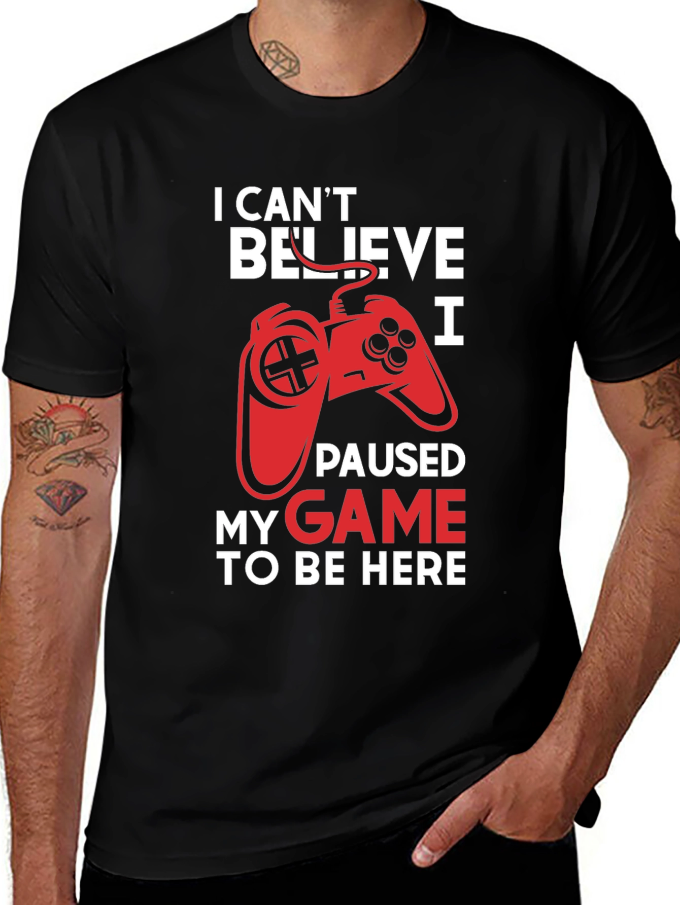 I Paused My Game to Be Here Graphic Tee