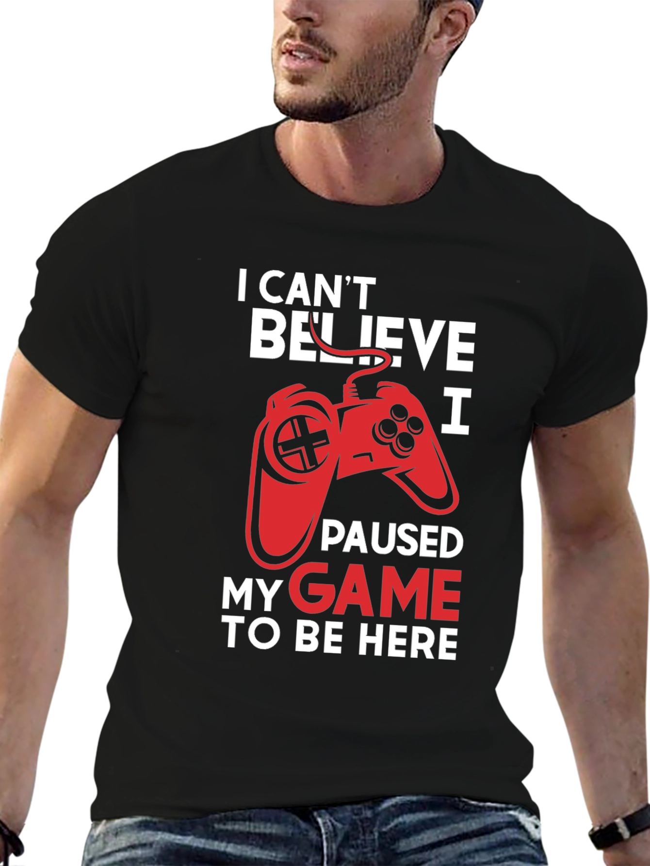 I Paused My Game to Be Here Graphic Tee