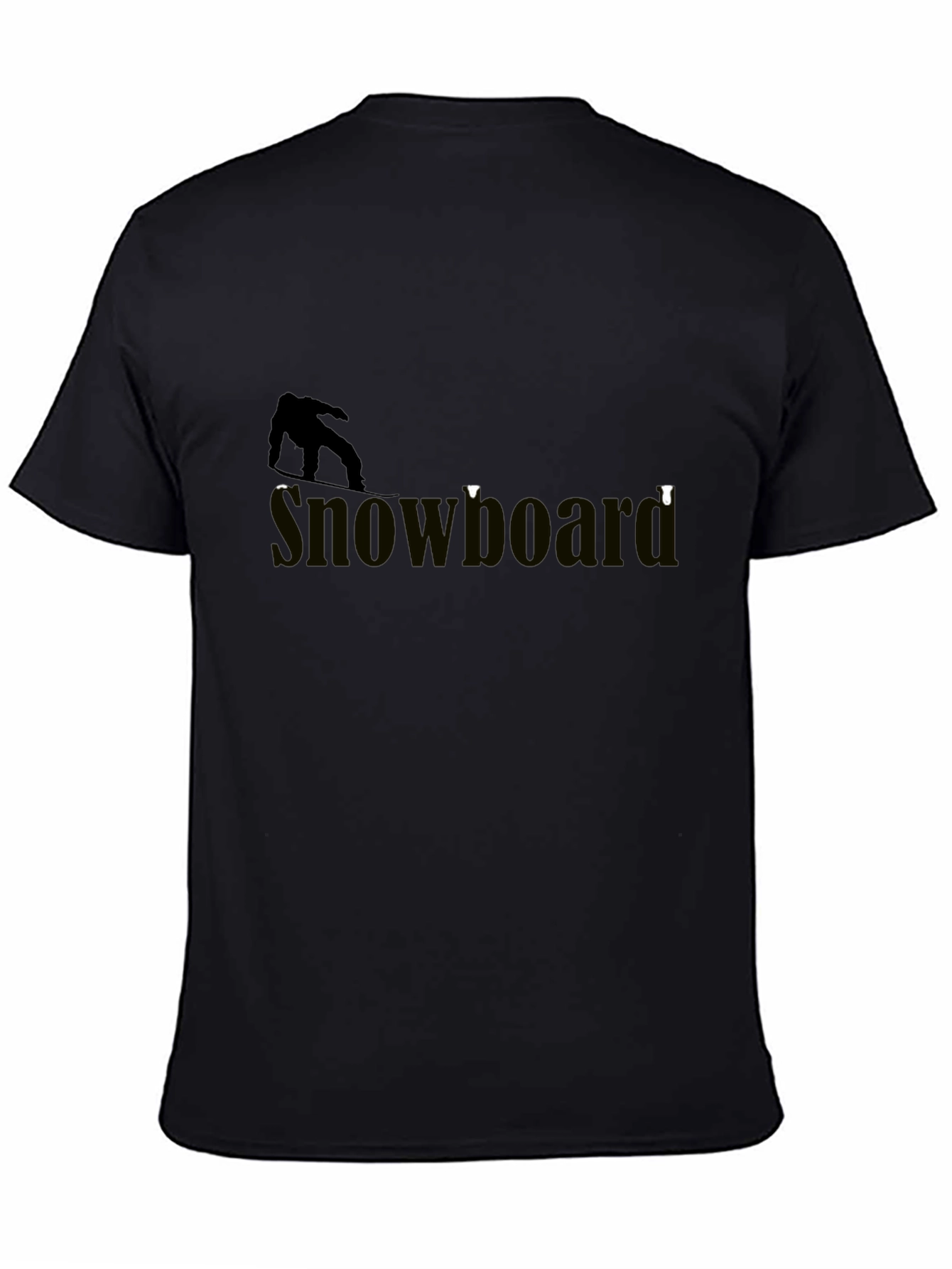 Cool Snowboarder Graphic Tee - Stylish Black T-Shirt