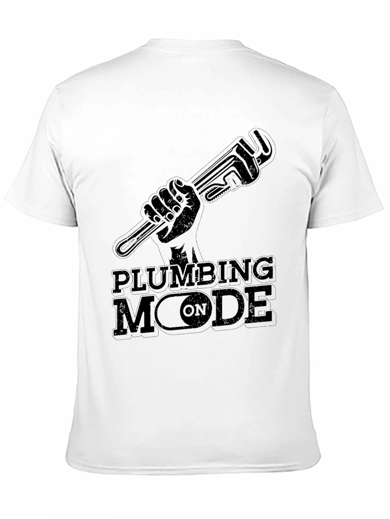 Plumbing Mode On Black Graphic Tee