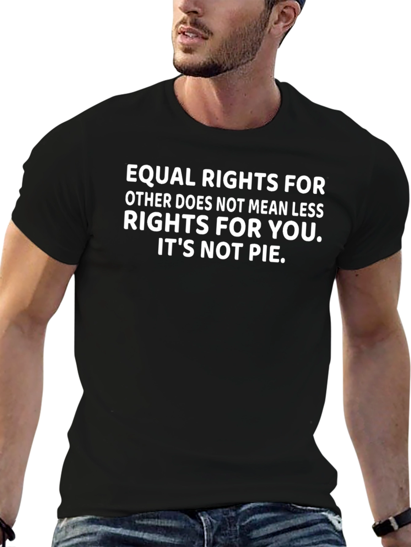 Equal Rights Slogan Tee - Soft Cotton Blend
