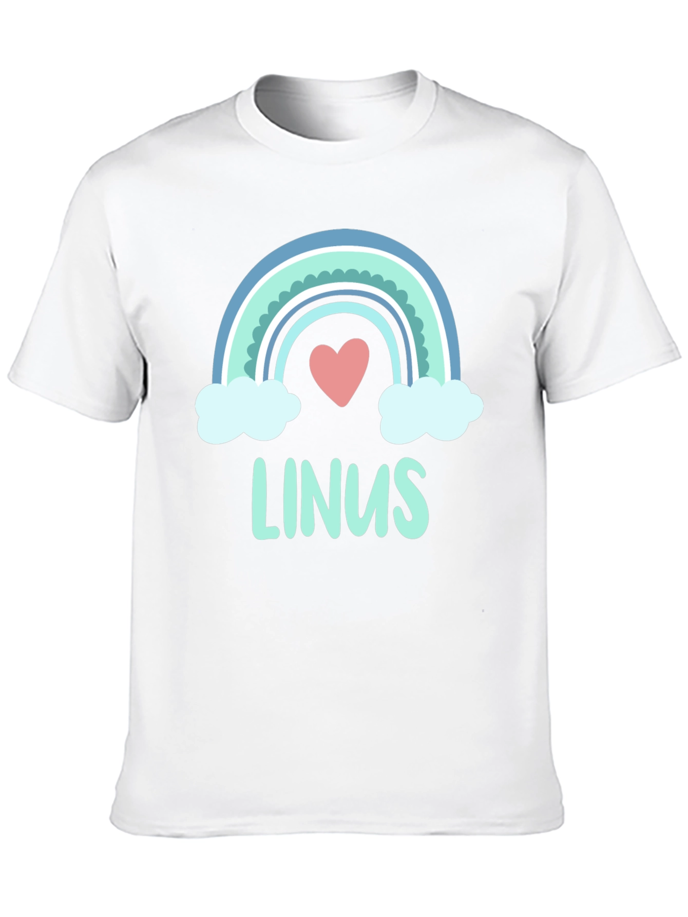 Linus Rainbow Heart Personalized T-Shirt