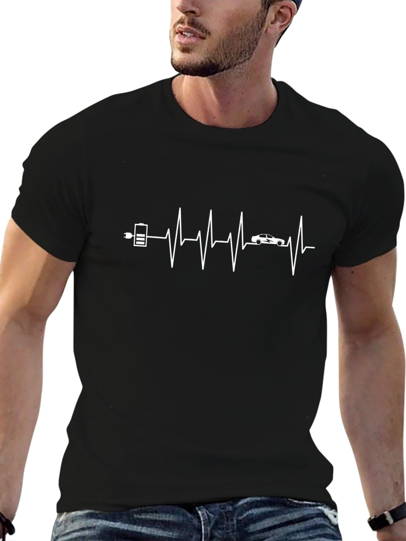 Electric Car Heartbeat T-Shirt