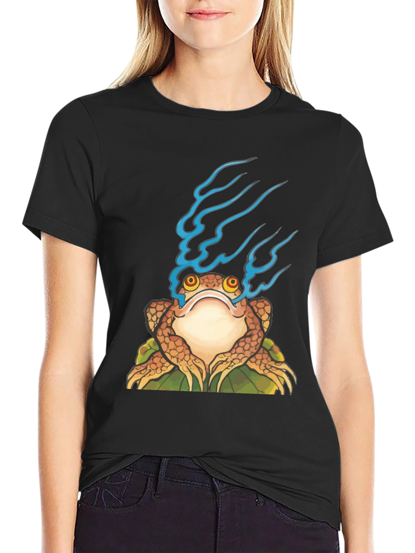 Mystic Frog Graphic Tee - Black