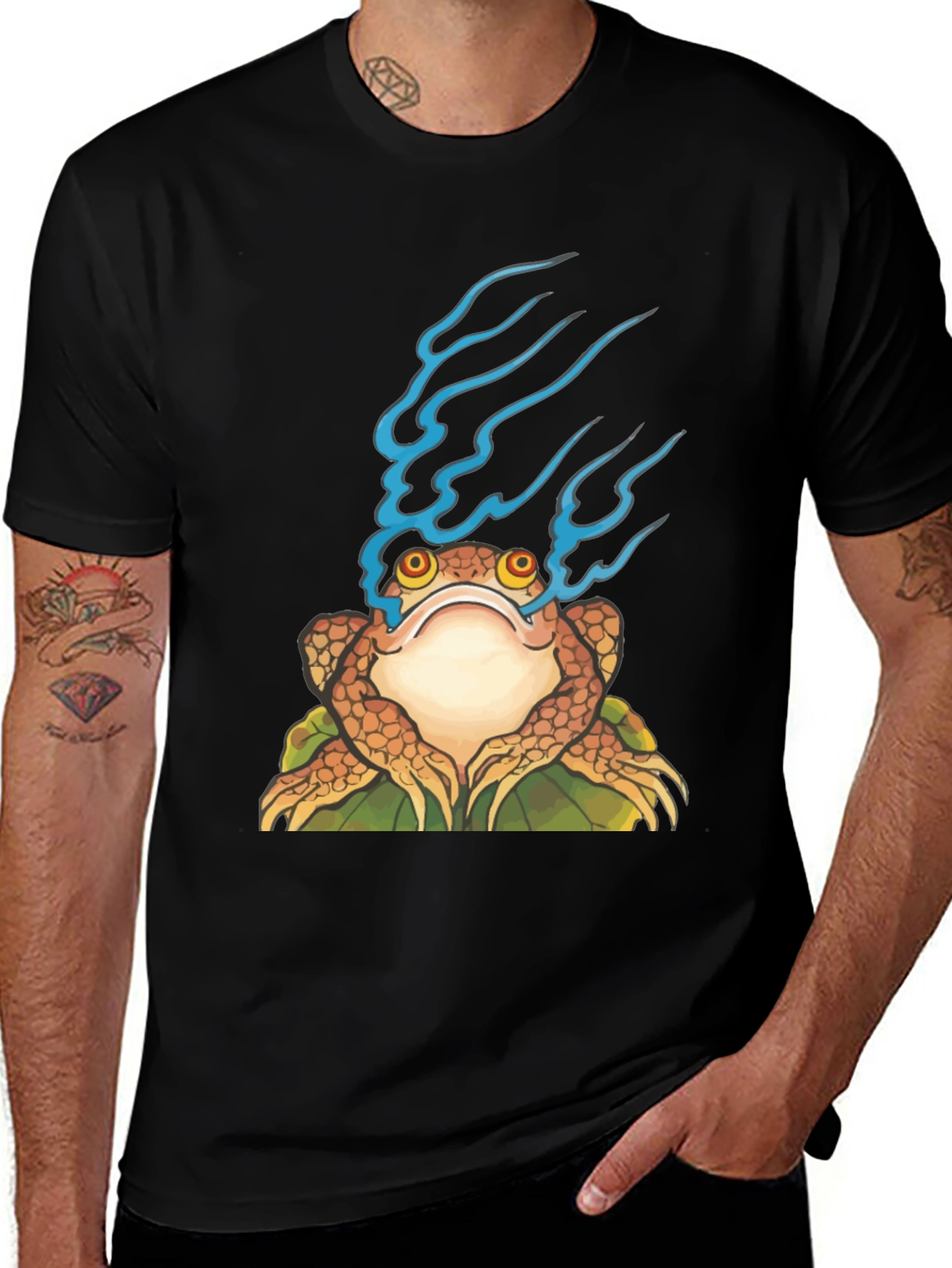 Mystic Frog Graphic Tee - Black