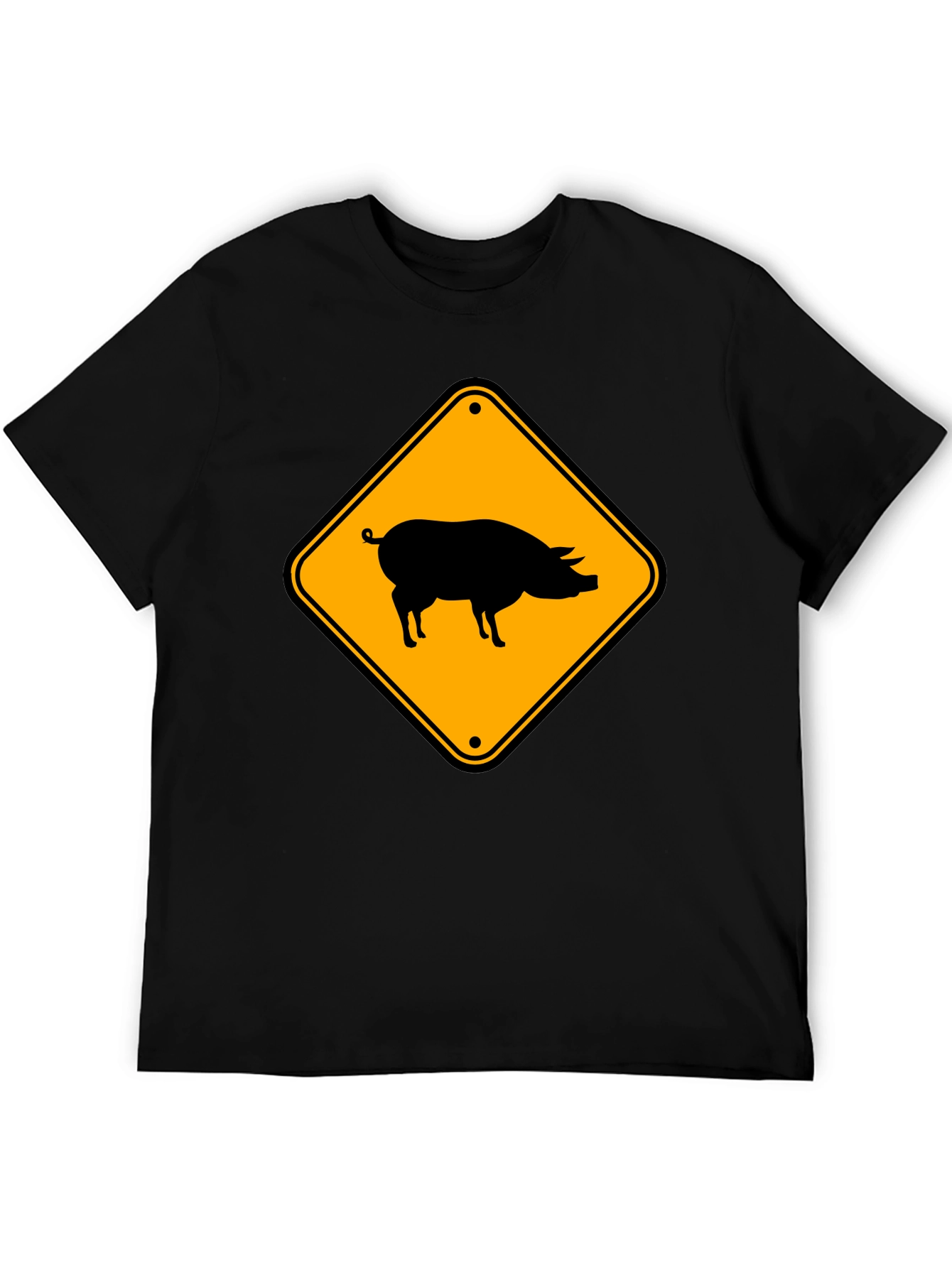 Novelty Pig Crossing T-Shirt