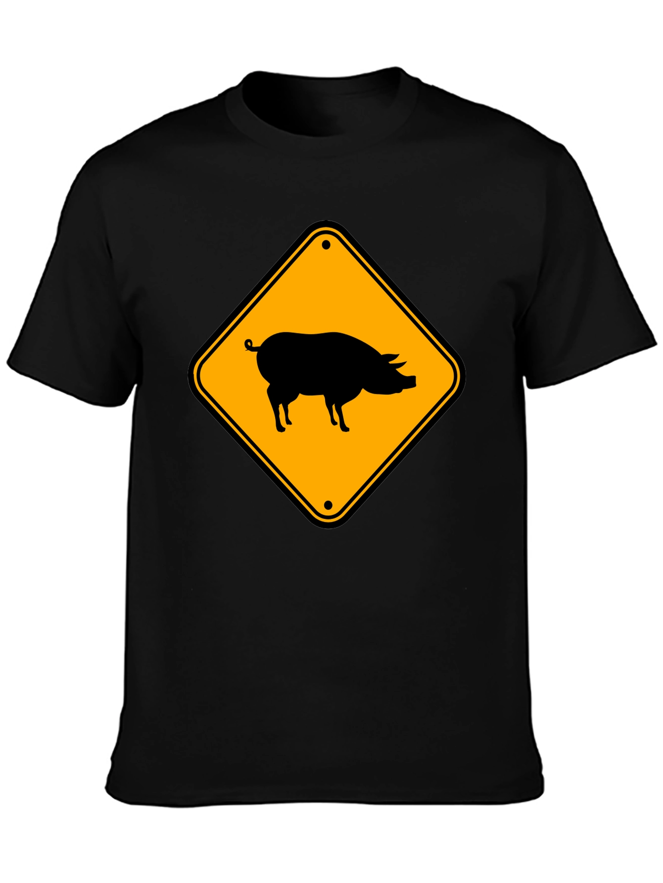 Novelty Pig Crossing T-Shirt