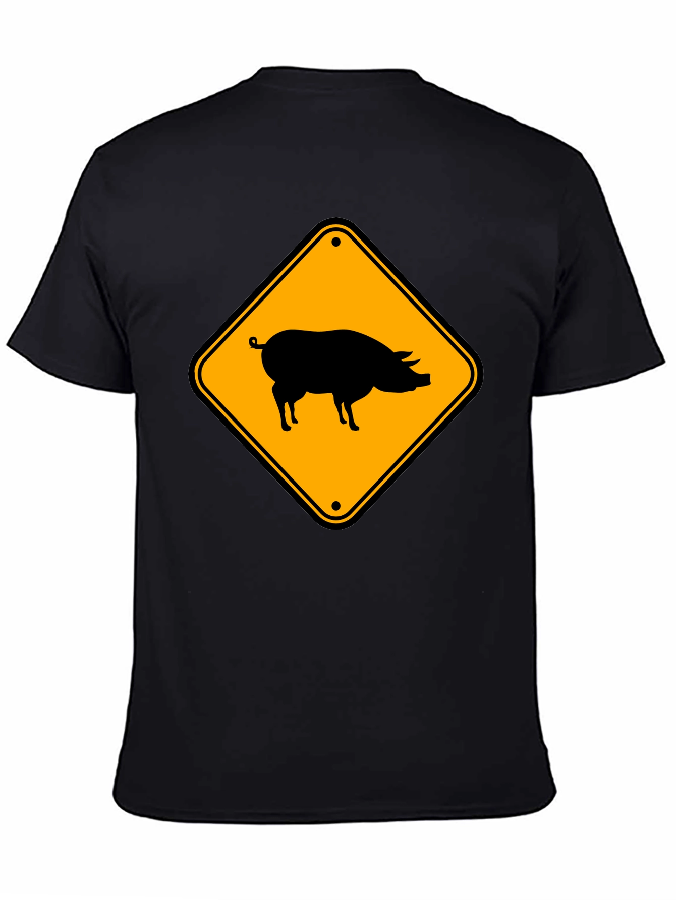 Novelty Pig Crossing T-Shirt