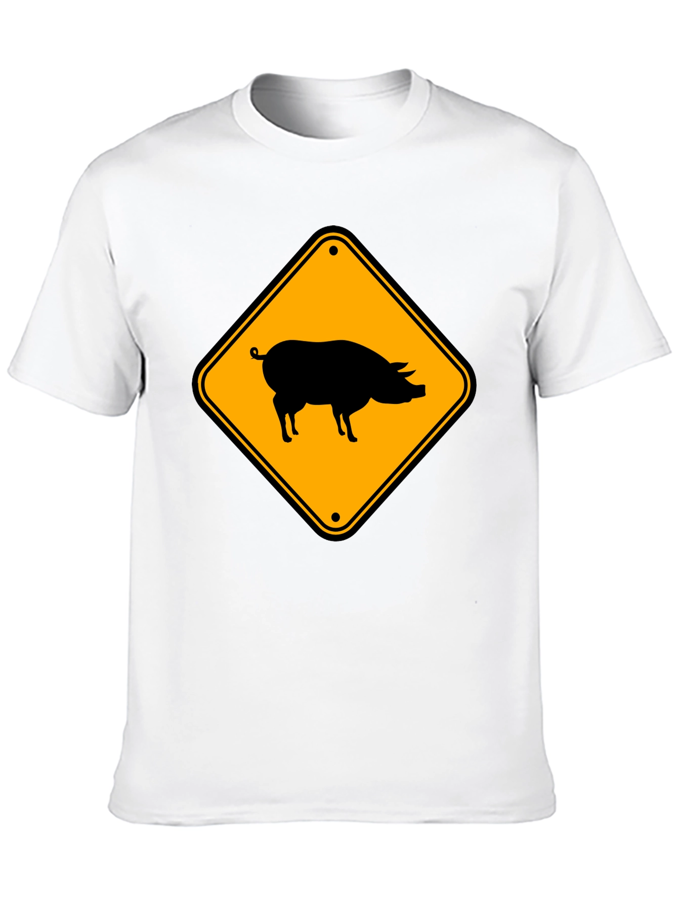 Novelty Pig Crossing T-Shirt