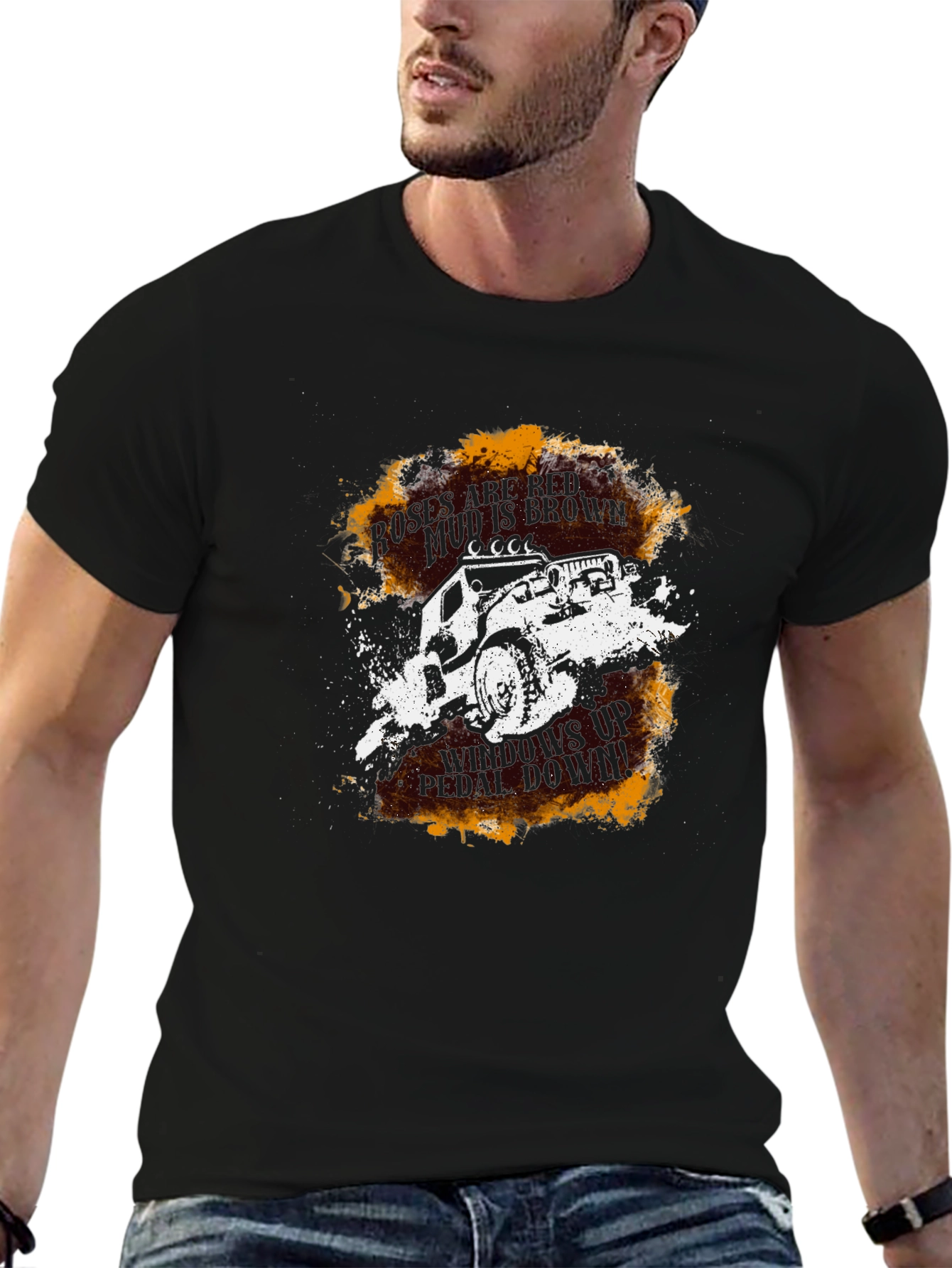 Off-Road Jeep T-Shirt - Black Cotton Tee