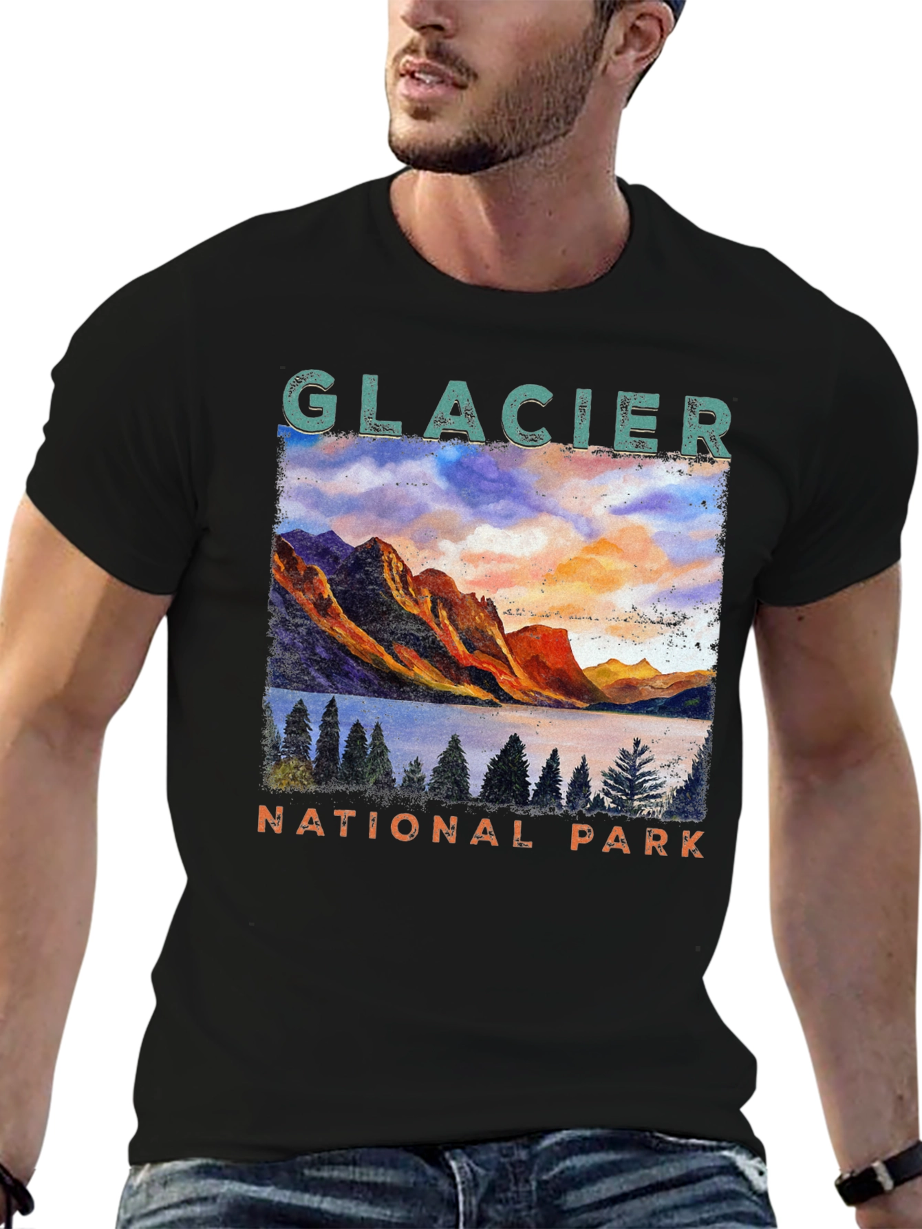 Glacier National Park Graphic T-Shirt